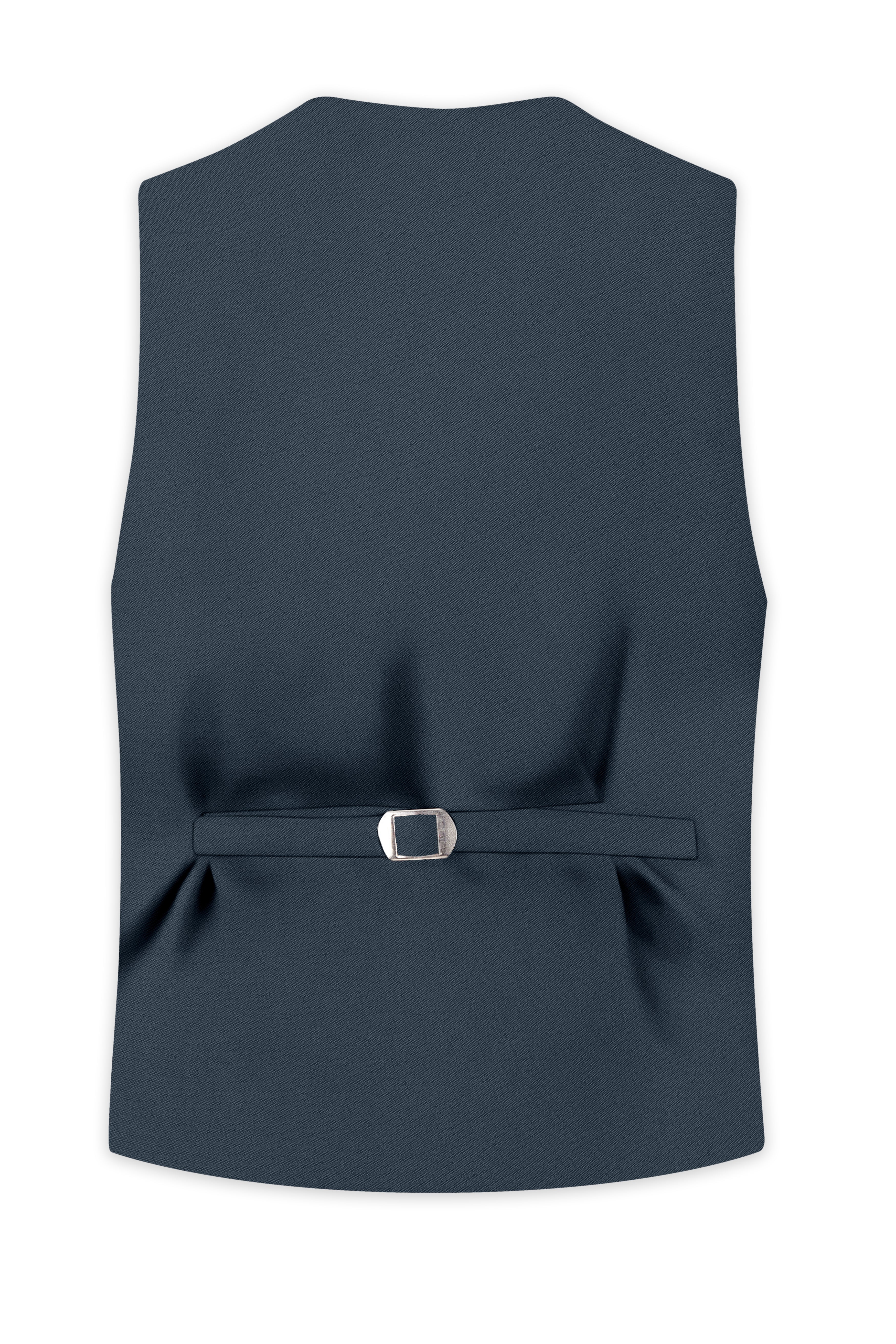 Titan-Shark Gray Wool Rich Slight Stretch Waistcoat