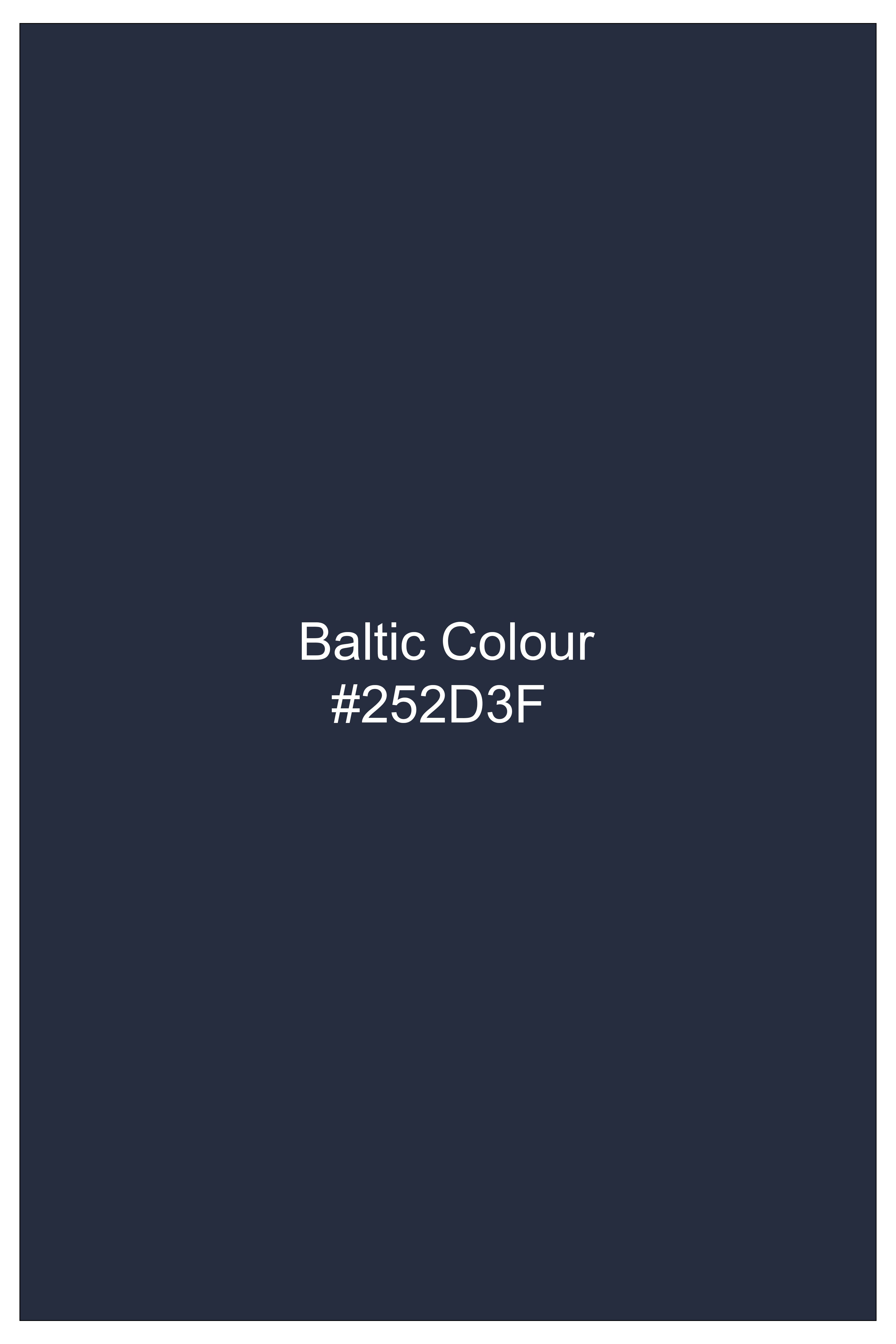 Nautis-Baltic Blue Wool Rich Slight Stretch Waistcoat