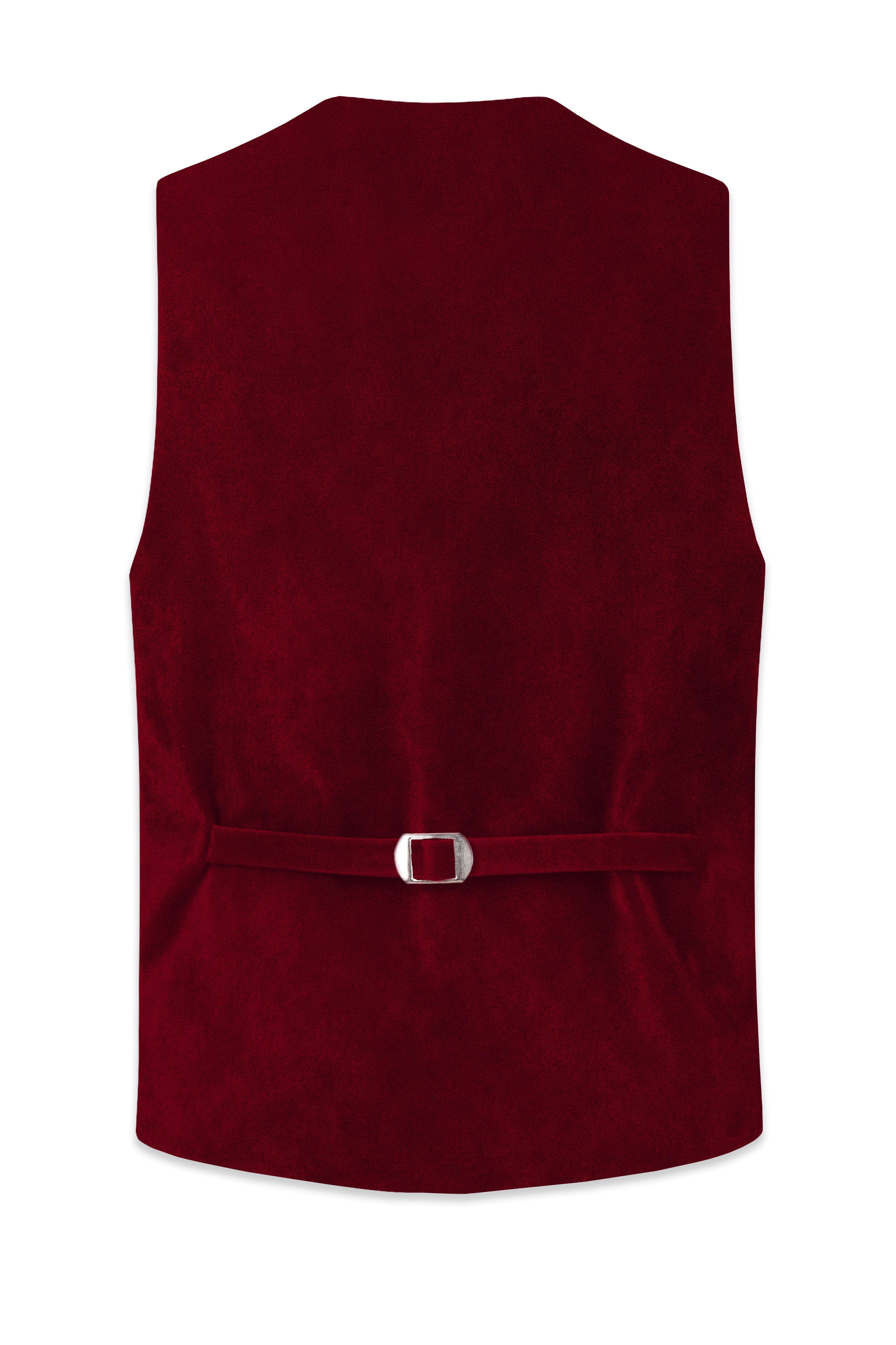 Crimsone-Temptress Red Velvet Waistcoat