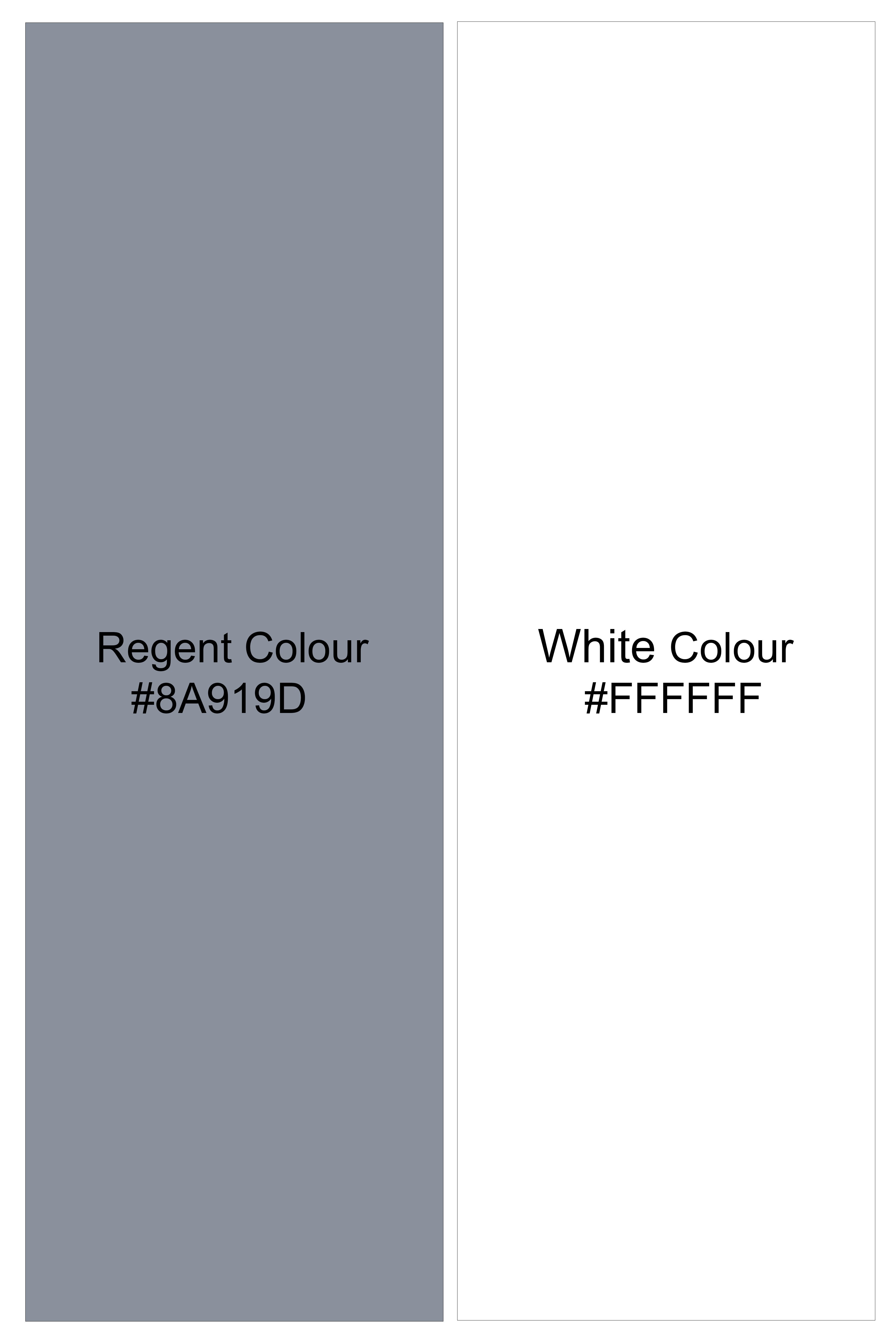 Prestige-Regent Gray And Bright White Chalk Striped Wool Rich Slight Stretch Waistcoat