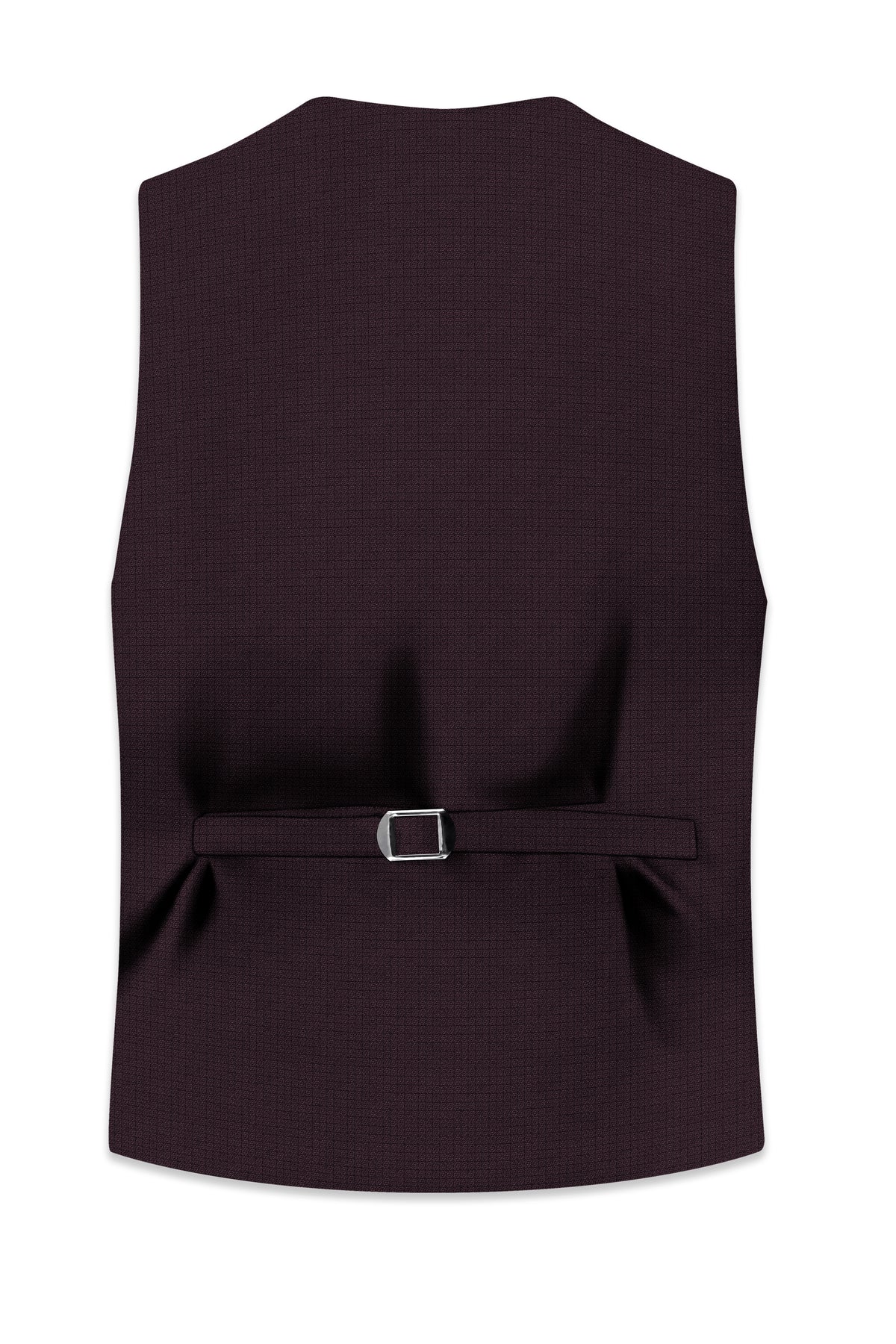 Velaris-Thunder Purple Diamond Textured Wool Rich Slight Stretch Waistcoat