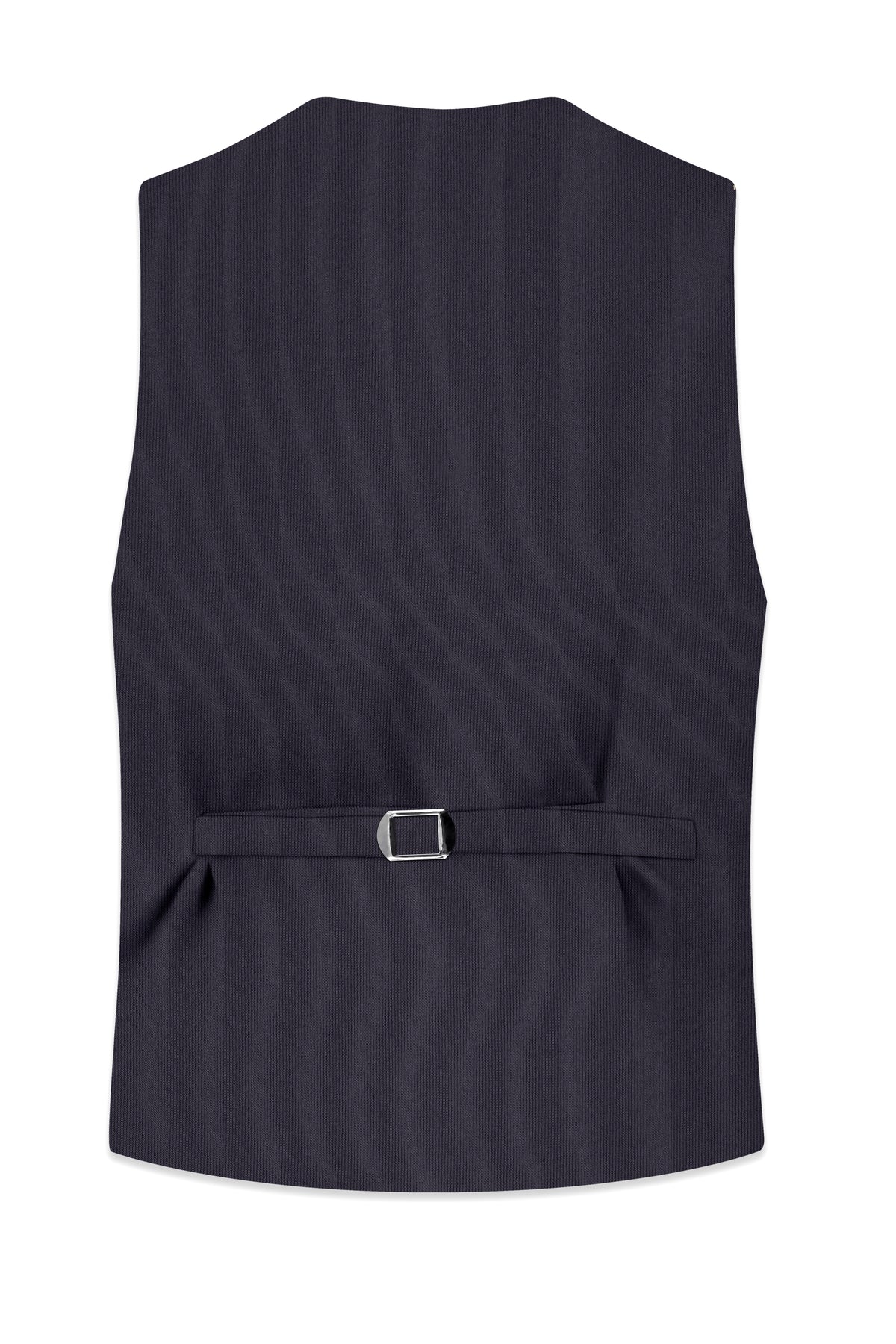 Aurelio-Charade Gray Diamond Textured Wool Rich Slight Stretch Waistcoat