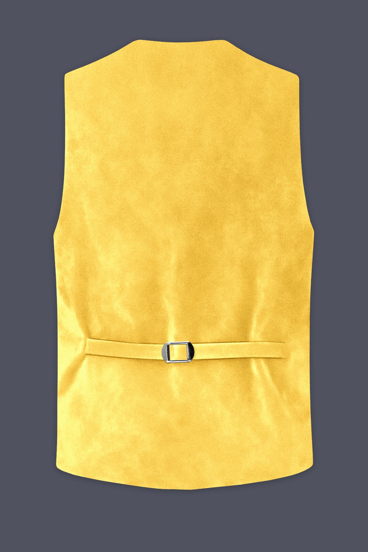 Lustre-Tulip Yellow Velvet Waistcoat