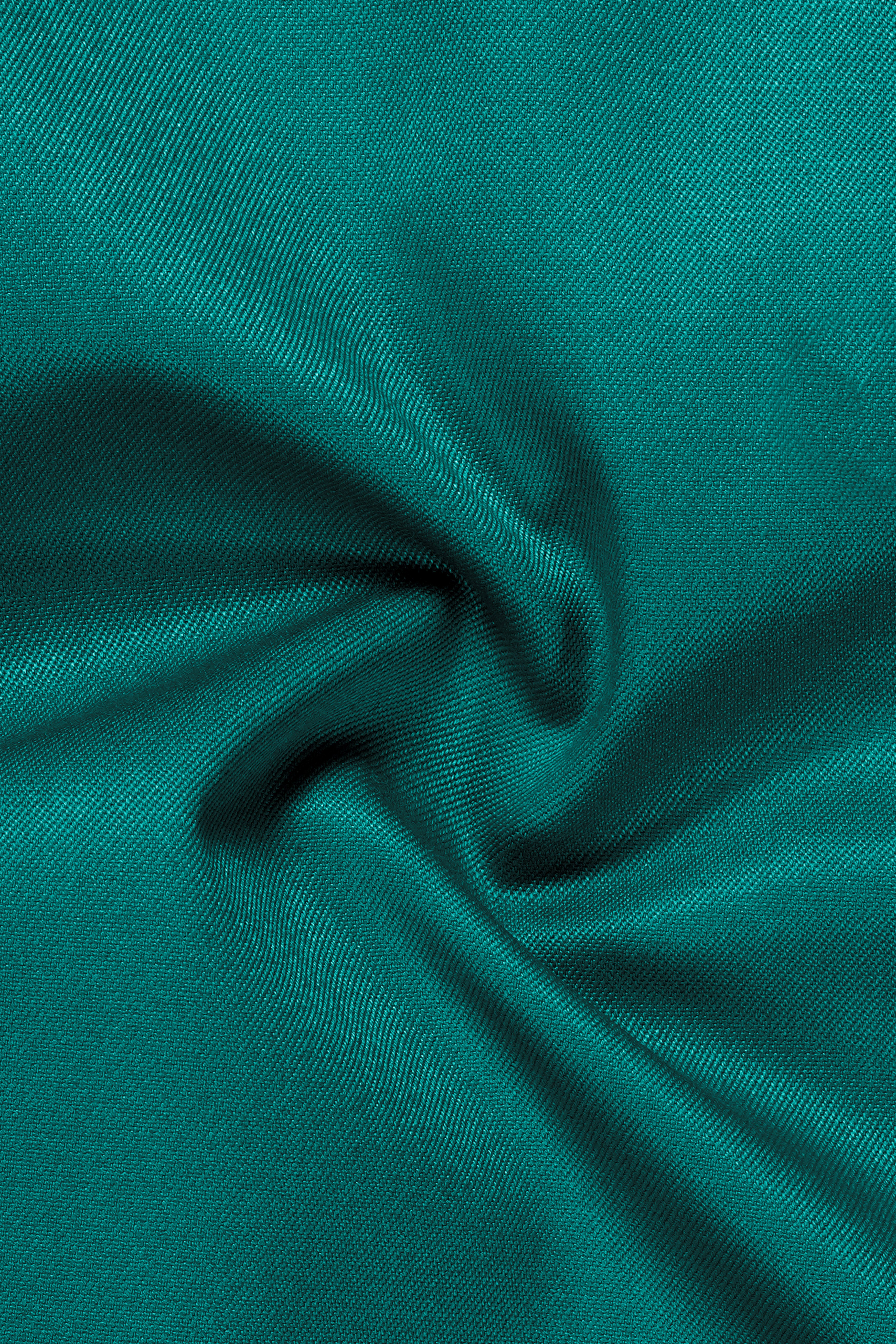 Verdant Classic-Surfie Green Solid Wool Rich Slight Stretch Nehru Jacket