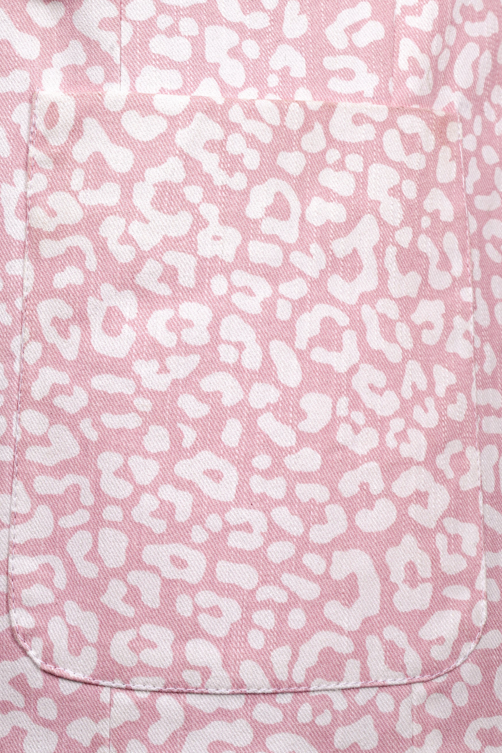 Thistle Pink and Bright White Animal Printed Premium Cotton Women’s Designer Blazer