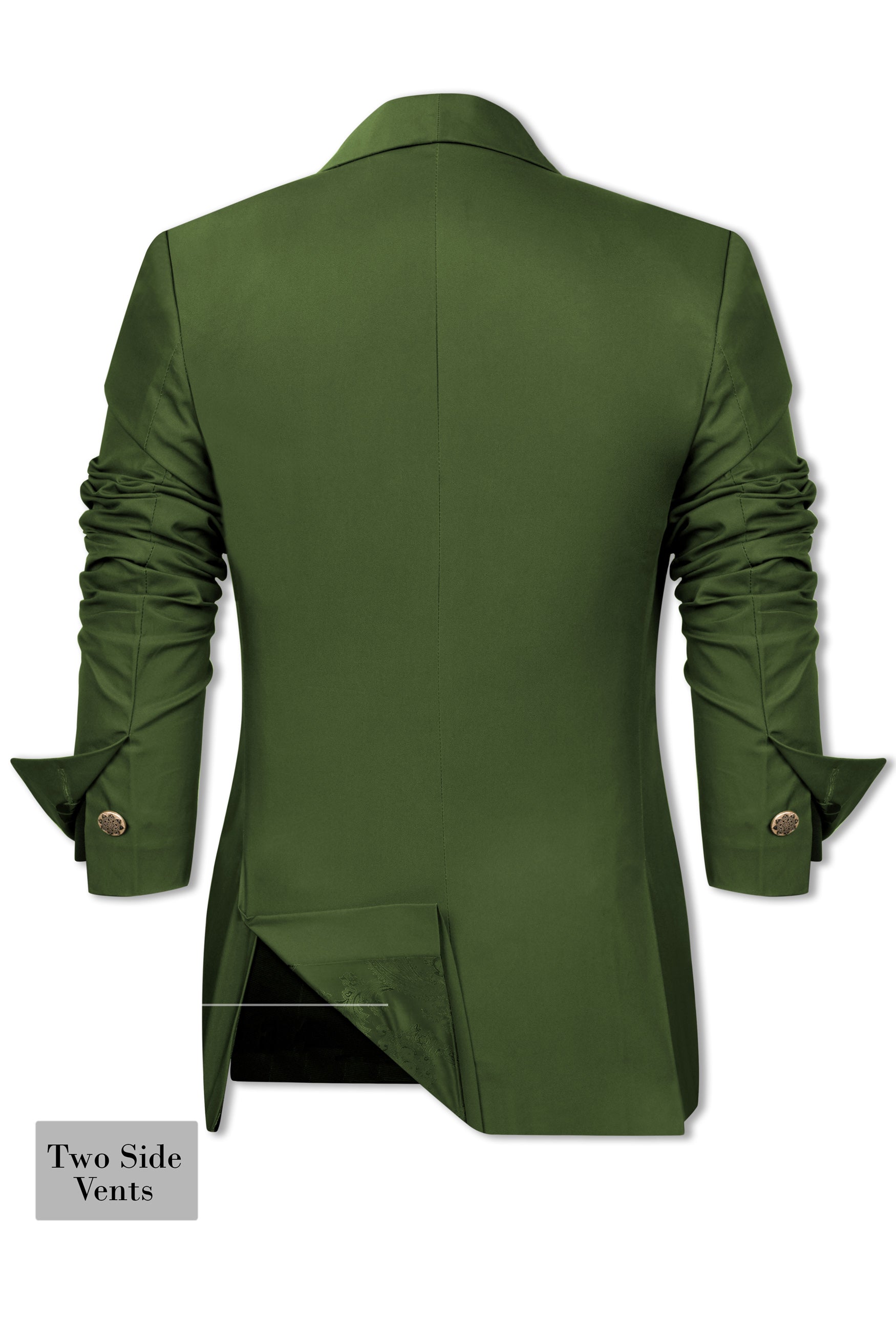 Forest Green Wool Rich Women’s Designer Tuxedo Blazer