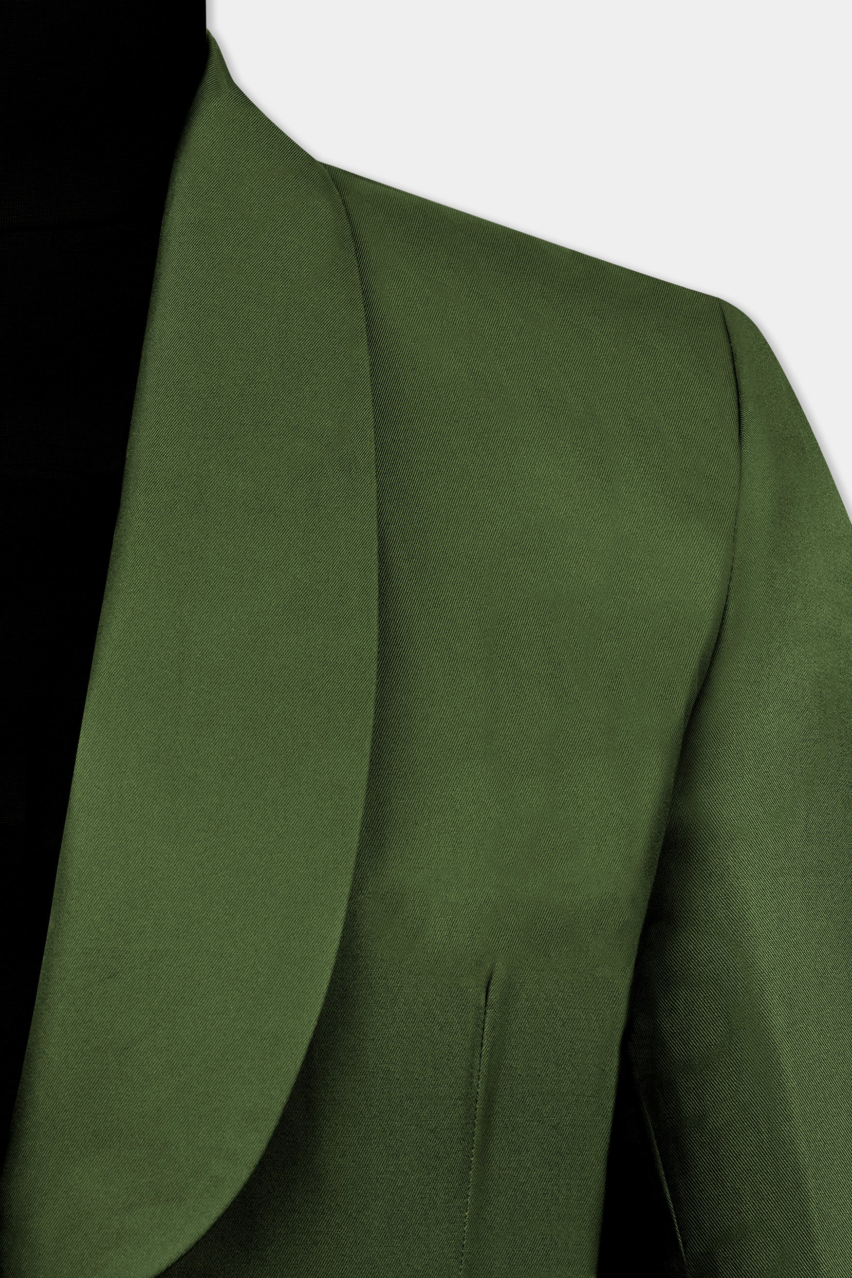 Forest Green Wool Rich Women’s Designer Tuxedo Blazer