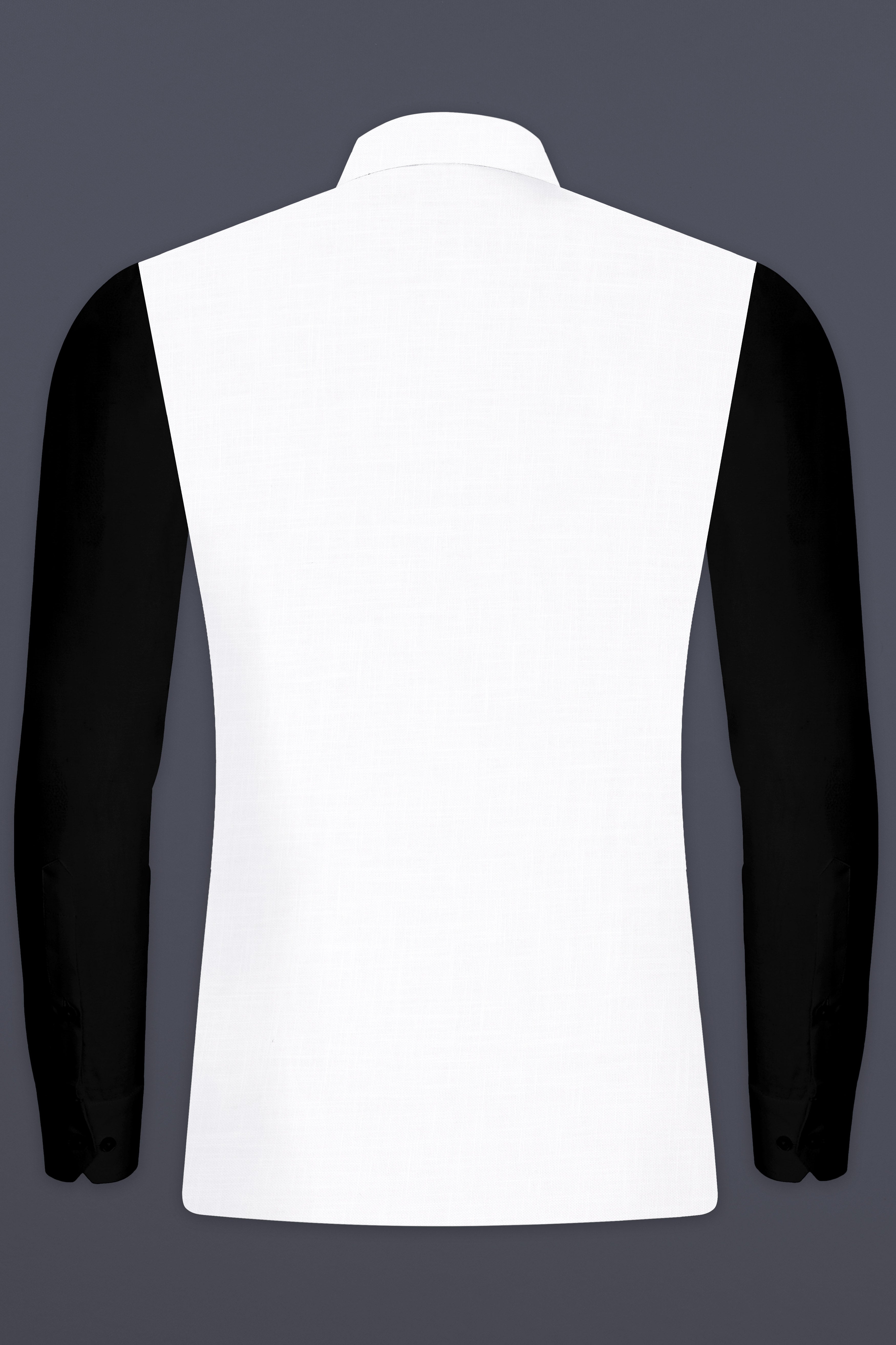 Bright White Solid Luxurious Linen Nehru Jacket