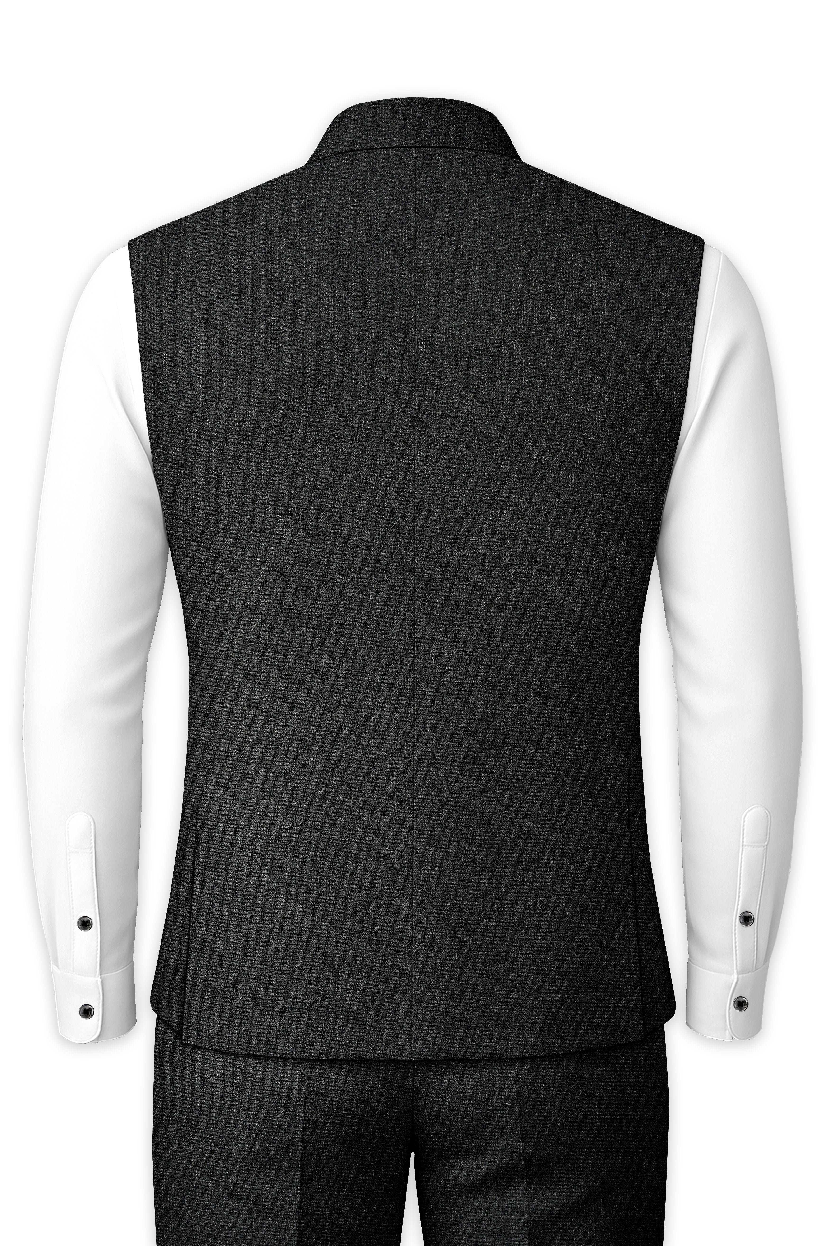 Piano Gray Textured Nehru Jacket