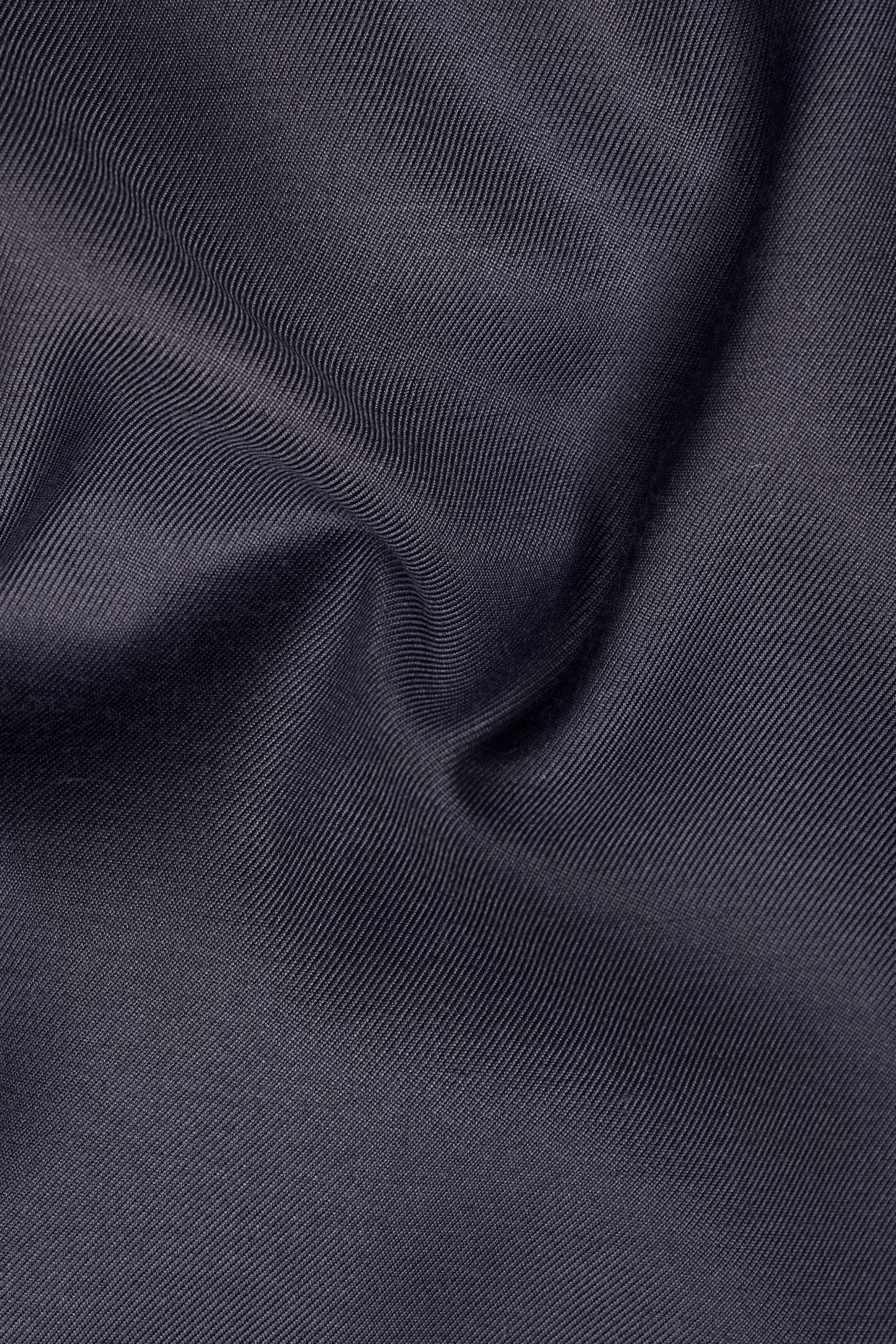 Vampire Gray Textured Nehru Jacket