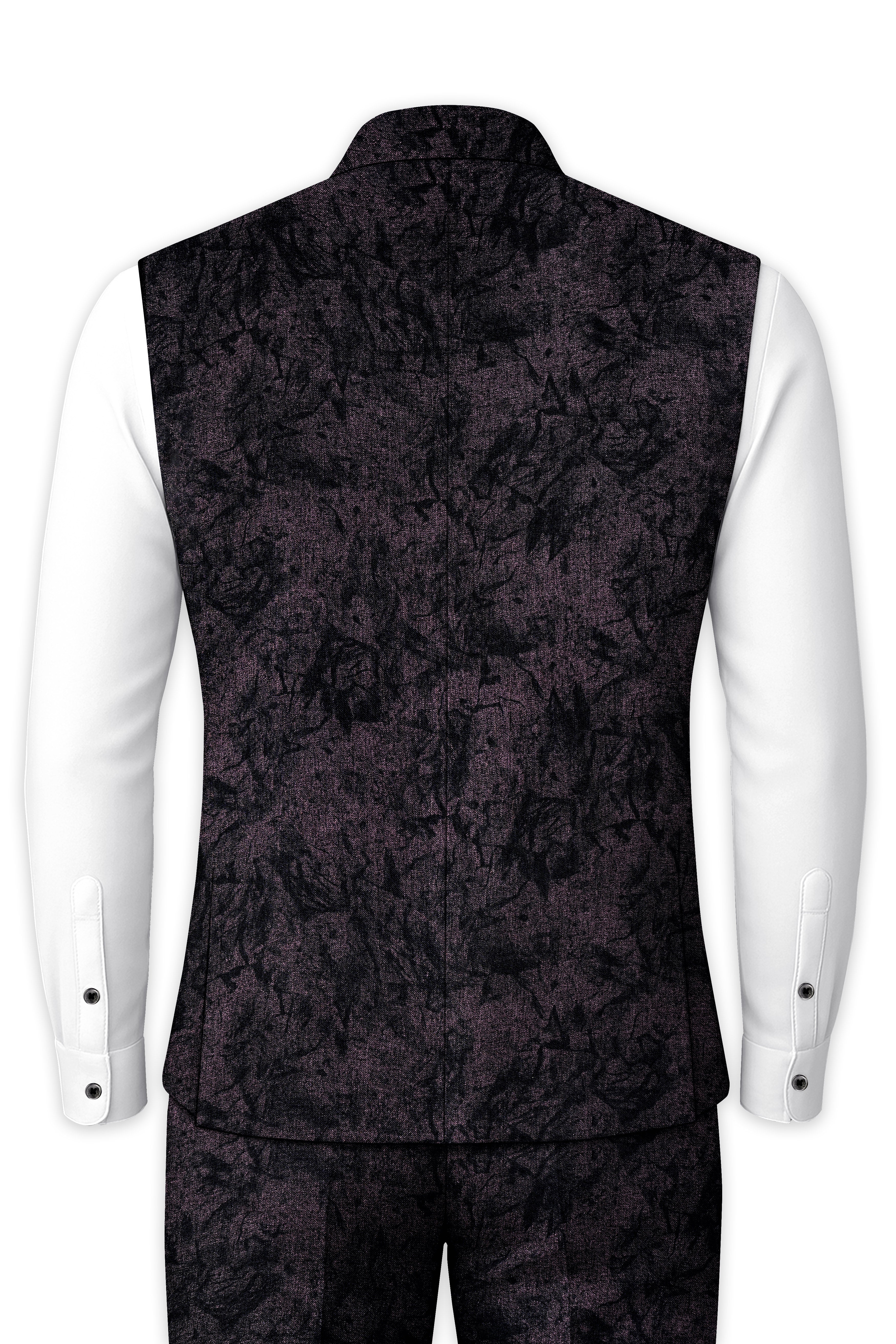 Zeus Pink printed Nehru Jacket