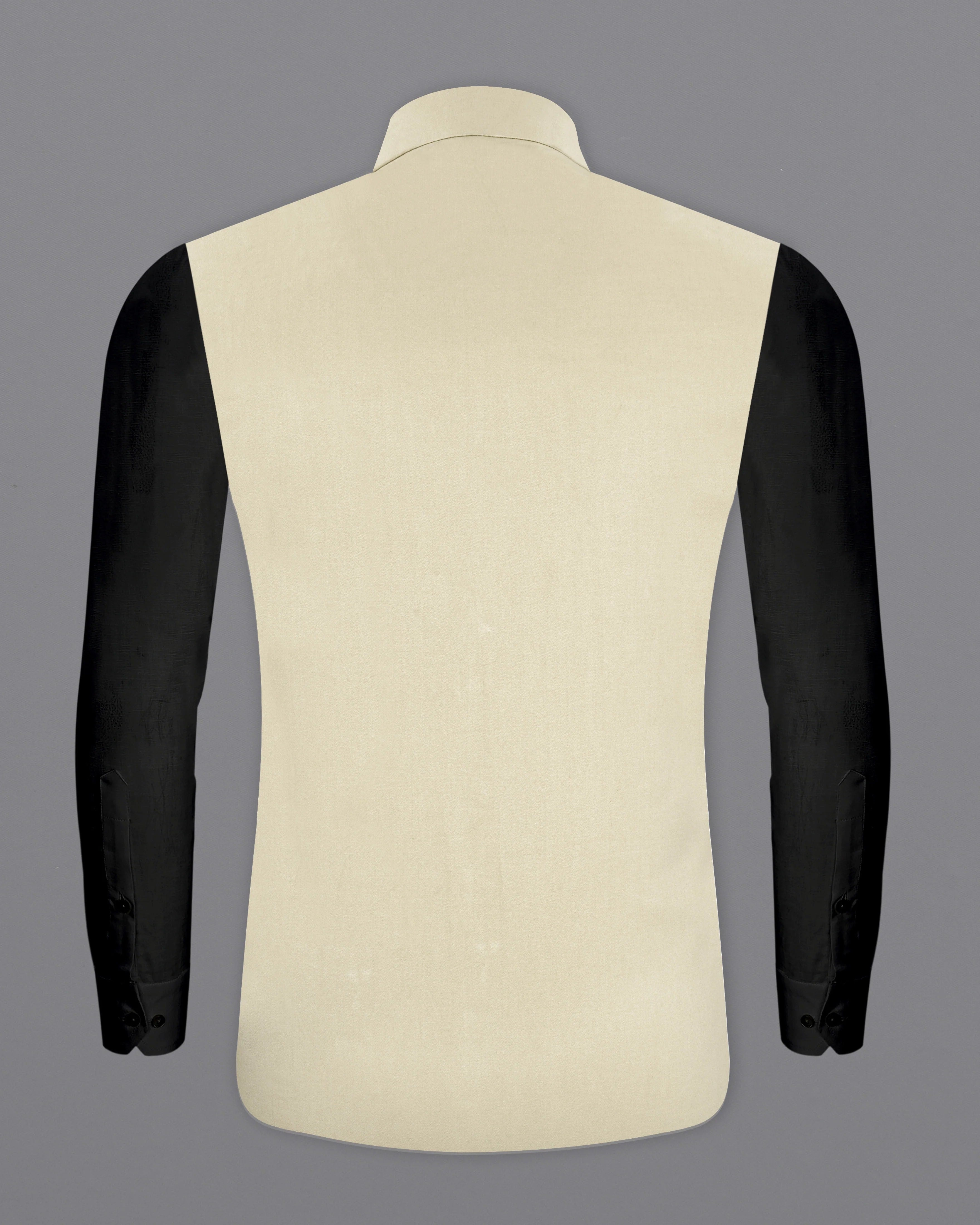 Moon Mist Beige Stretchable Premium Cotton Traveler Nehru Jacket