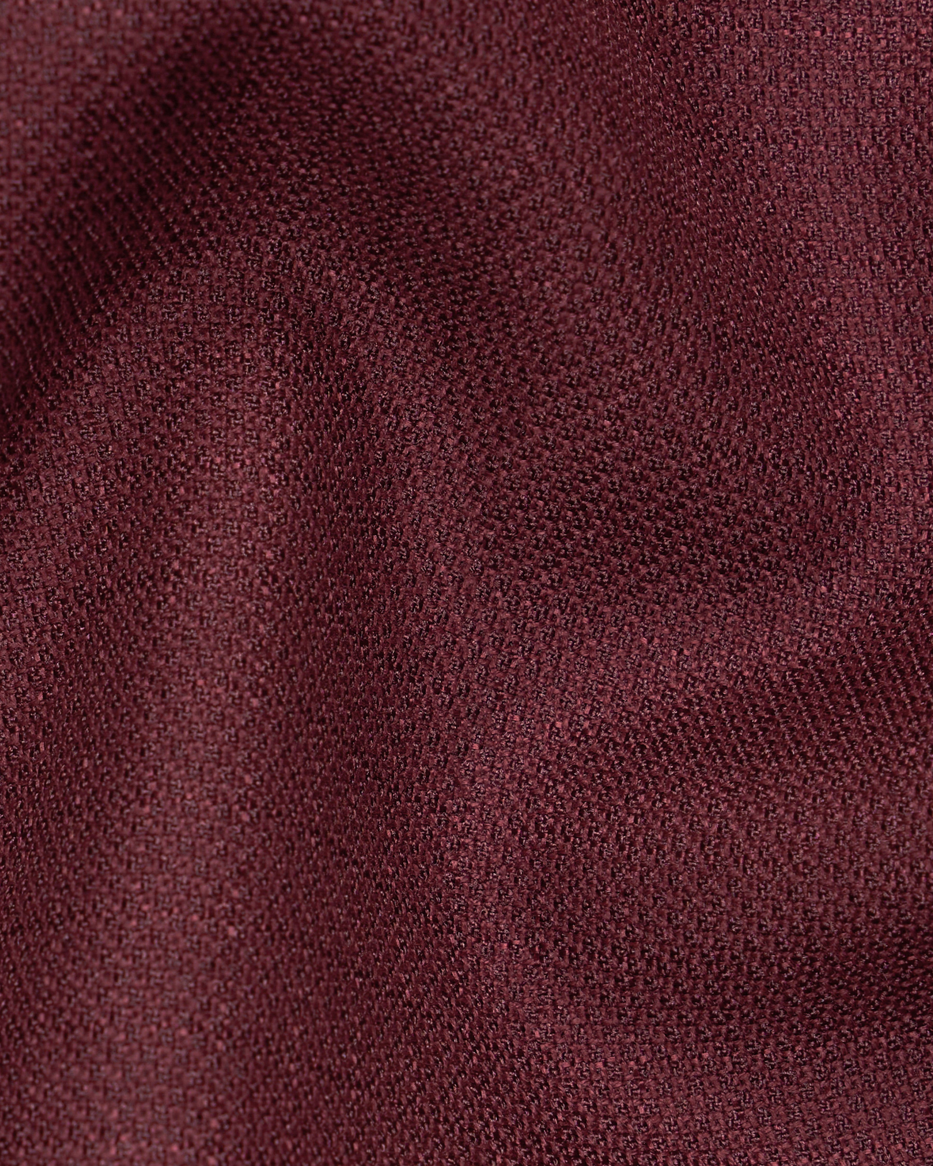 Maroon Textured Nehru Jacket
