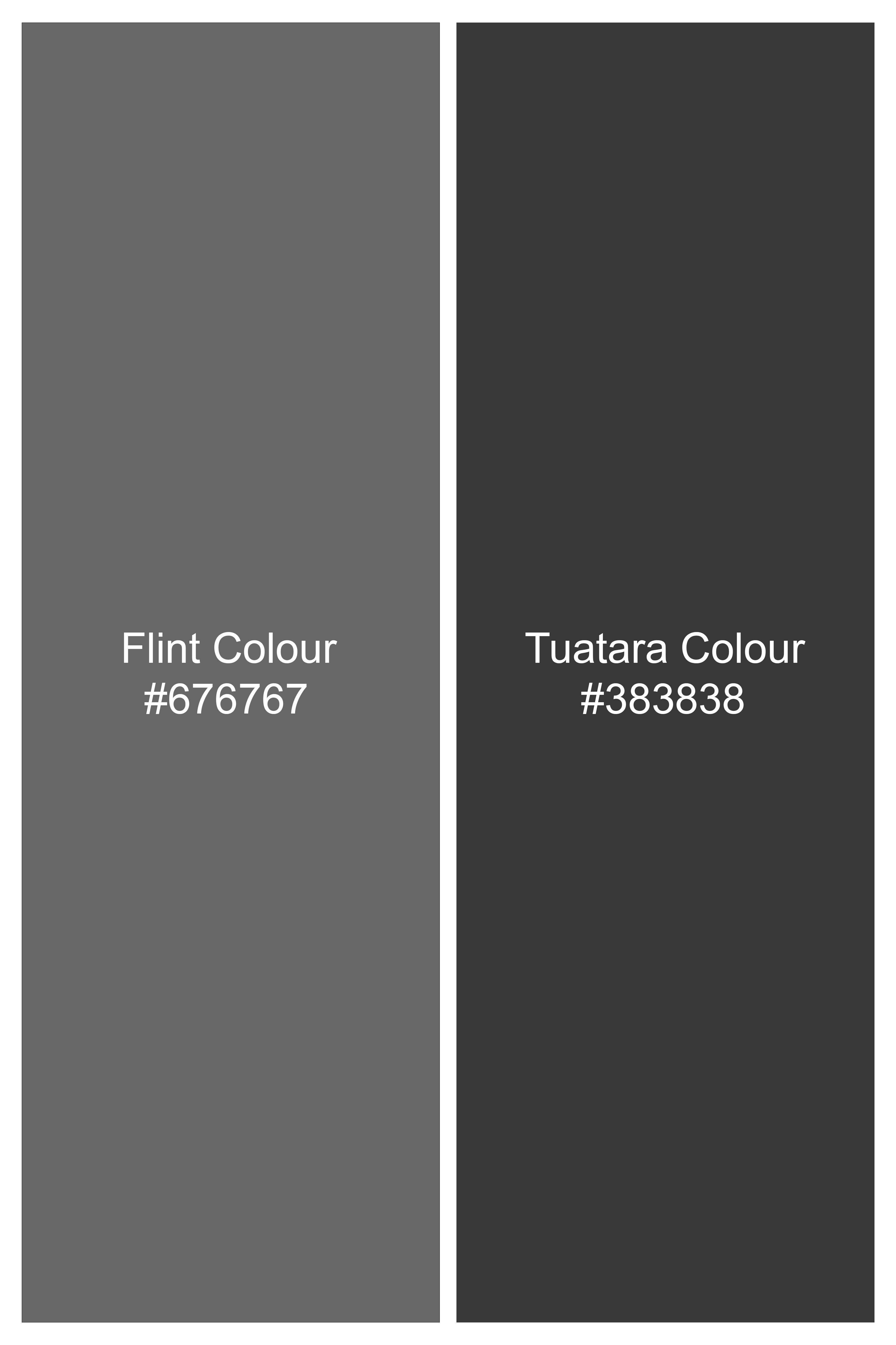 Flint with Tuatara Gray Wool Rich Nehru Jacket WC2756-36, WC2756-38, WC2756-40, WC2756-42, WC2756-44, WC2756-46, WC2756-48, WC2756-50, WC2756-52, WC2756-54, WC2756-56, WC2756-58, WC2756-60