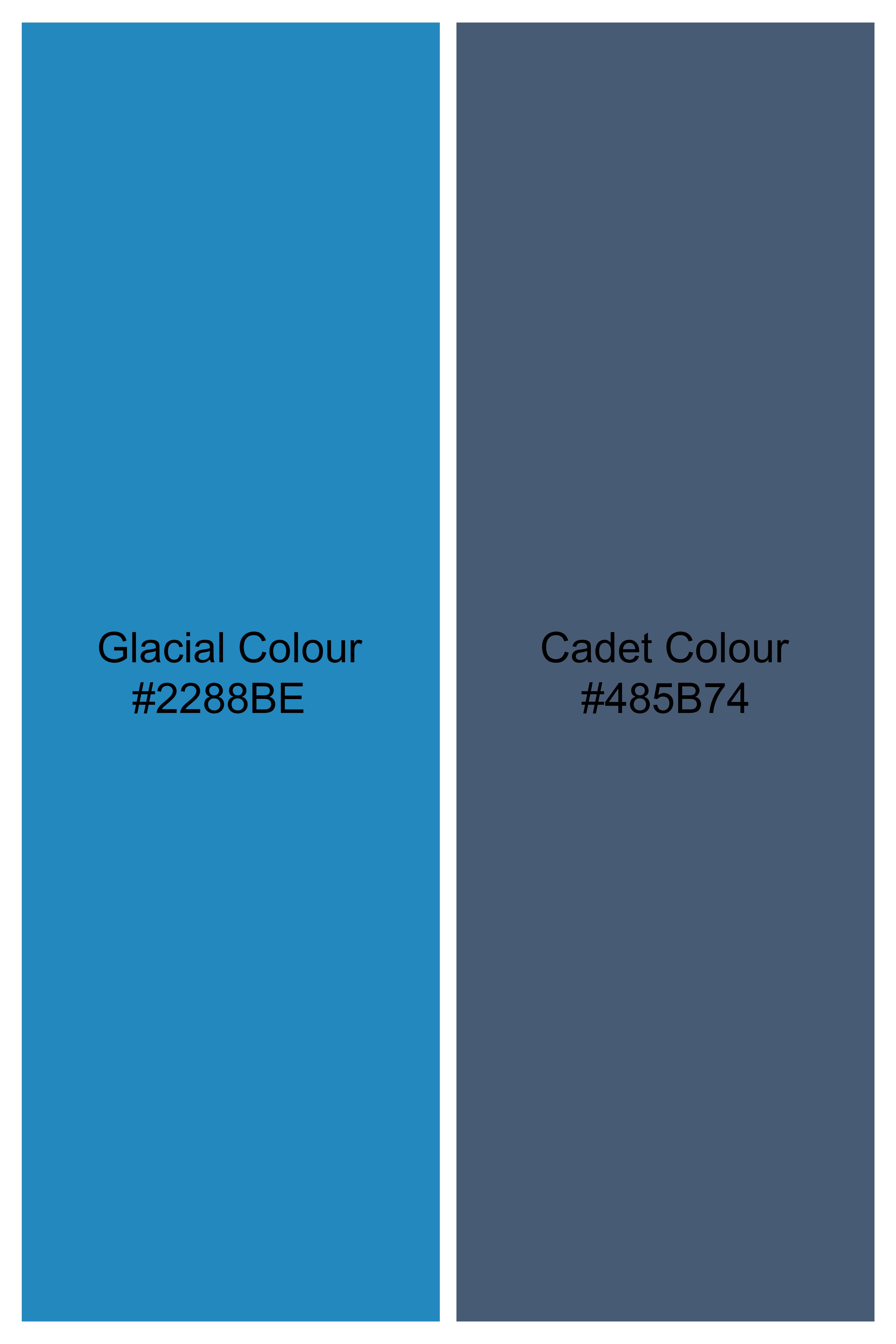 Glacial Blue Striped Neharu Jacket WC2800-36, WC2800-38, WC2800-40, WC2800-42, WC2800-44, WC2800-46, WC2800-48, WC2800-50, WC2800-52, WC2800-54, WC2800-56, WC2800-58, WC2800-60
