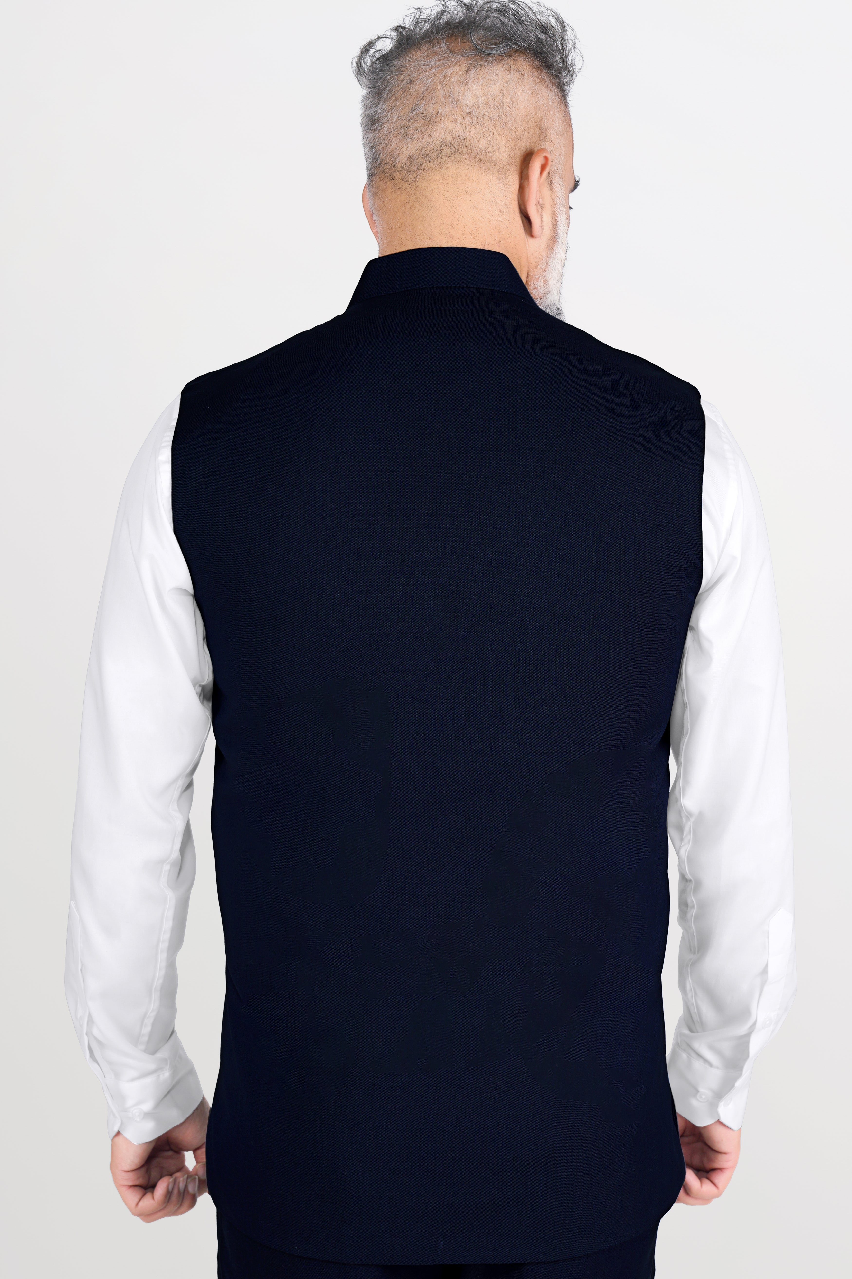 Cinder Blue Wool Rich Neharu Jacket WC2805-36, WC2805-38, WC2805-40, WC2805-42, WC2805-44, WC2805-46, WC2805-48, WC2805-50, WC2805-52, WC2805-54, WC2805-56, WC2805-58, WC2805-60