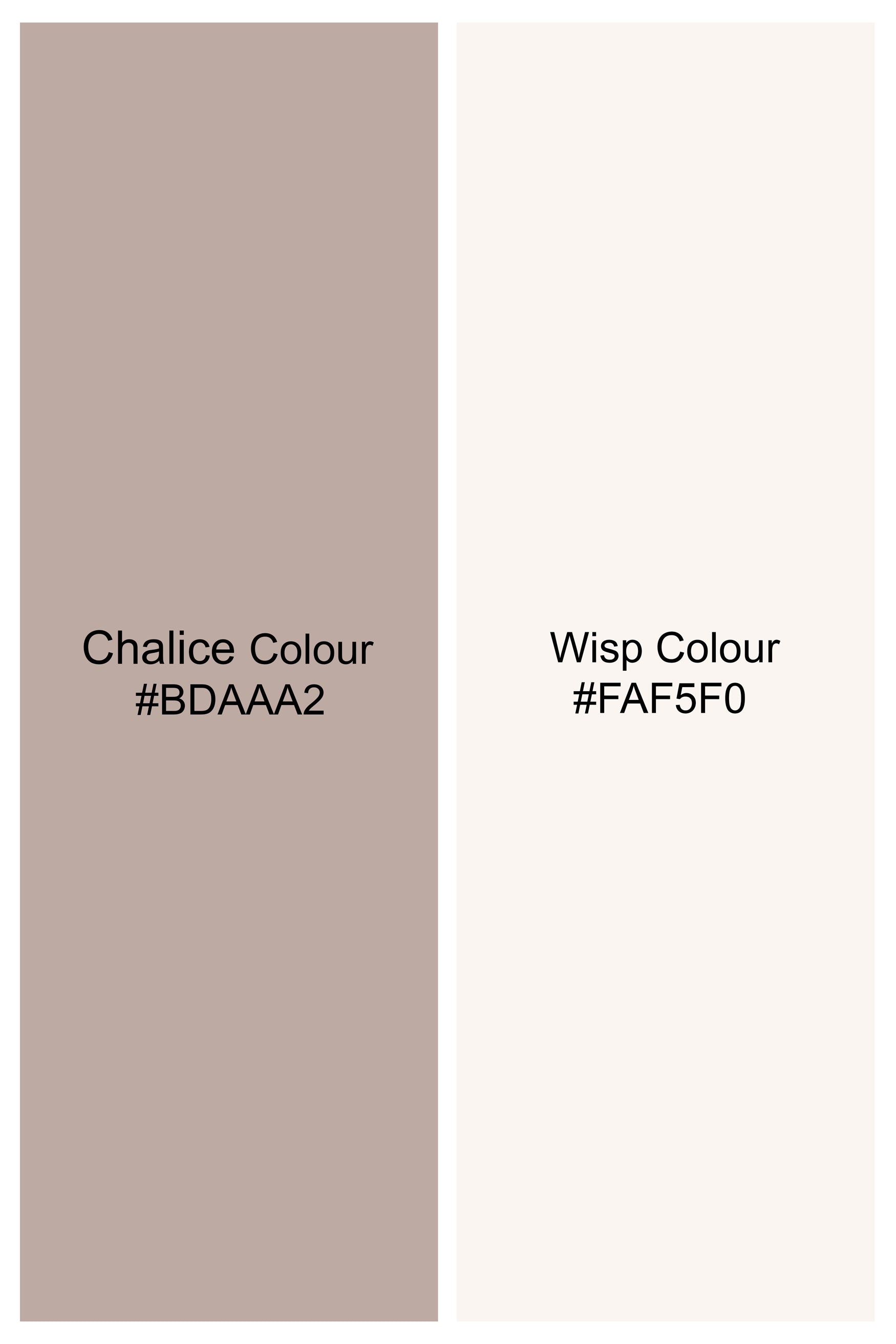 Chalice Brown Trellis Pattern Thread and Sequin Embroidered Designer Viscose Nehru Jacket