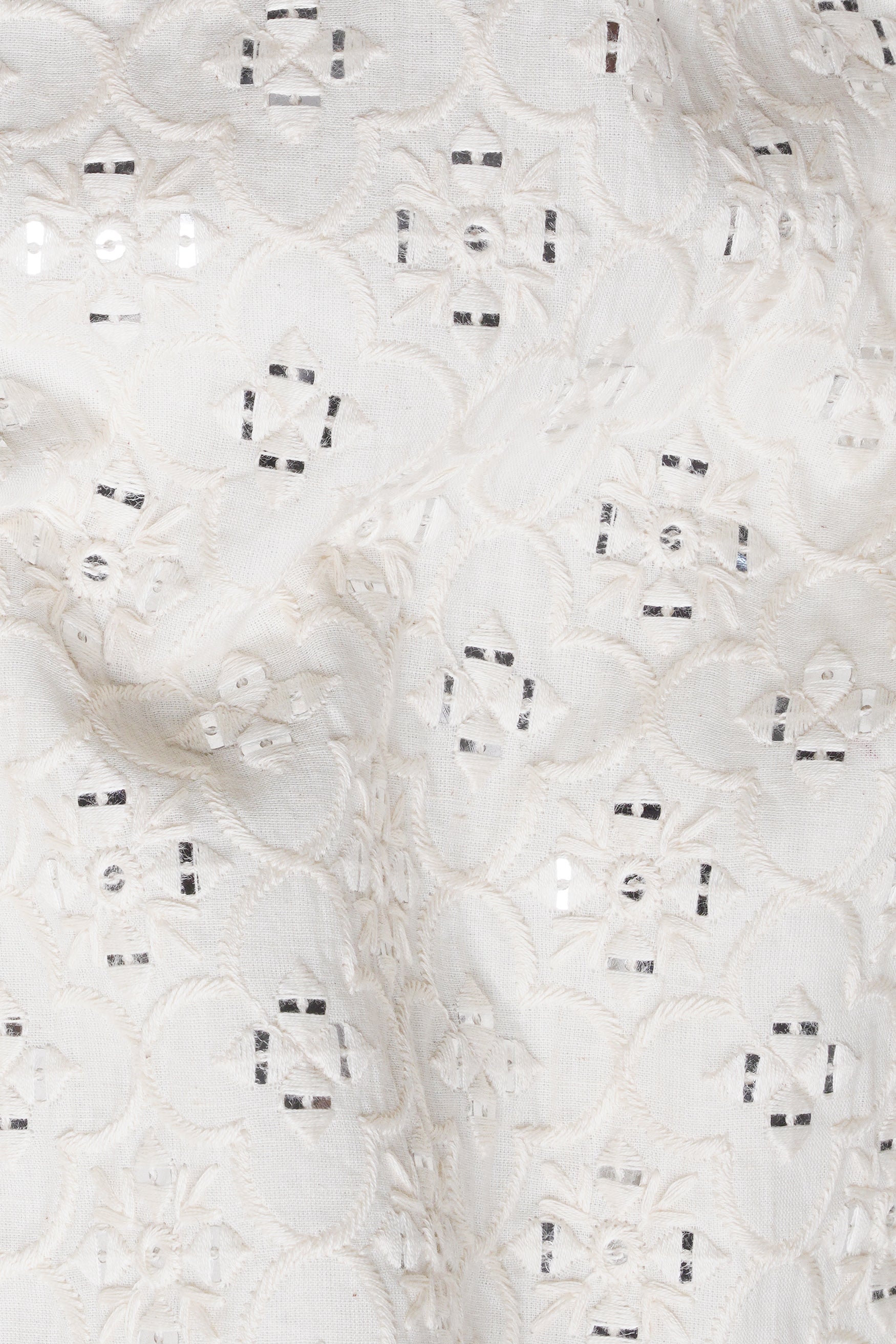 Ivory Cream Moroccan Thread and Sequin Embroidered Designer Nehru Jacket WC3461-36, WC3461-38, WC3461-40, WC3461-42, WC3461-44, WC3461-46, WC3461-48, WC3461-50, WC3461-52, WC3461-54, WC3461-56, WC3461-58, WC3461-60