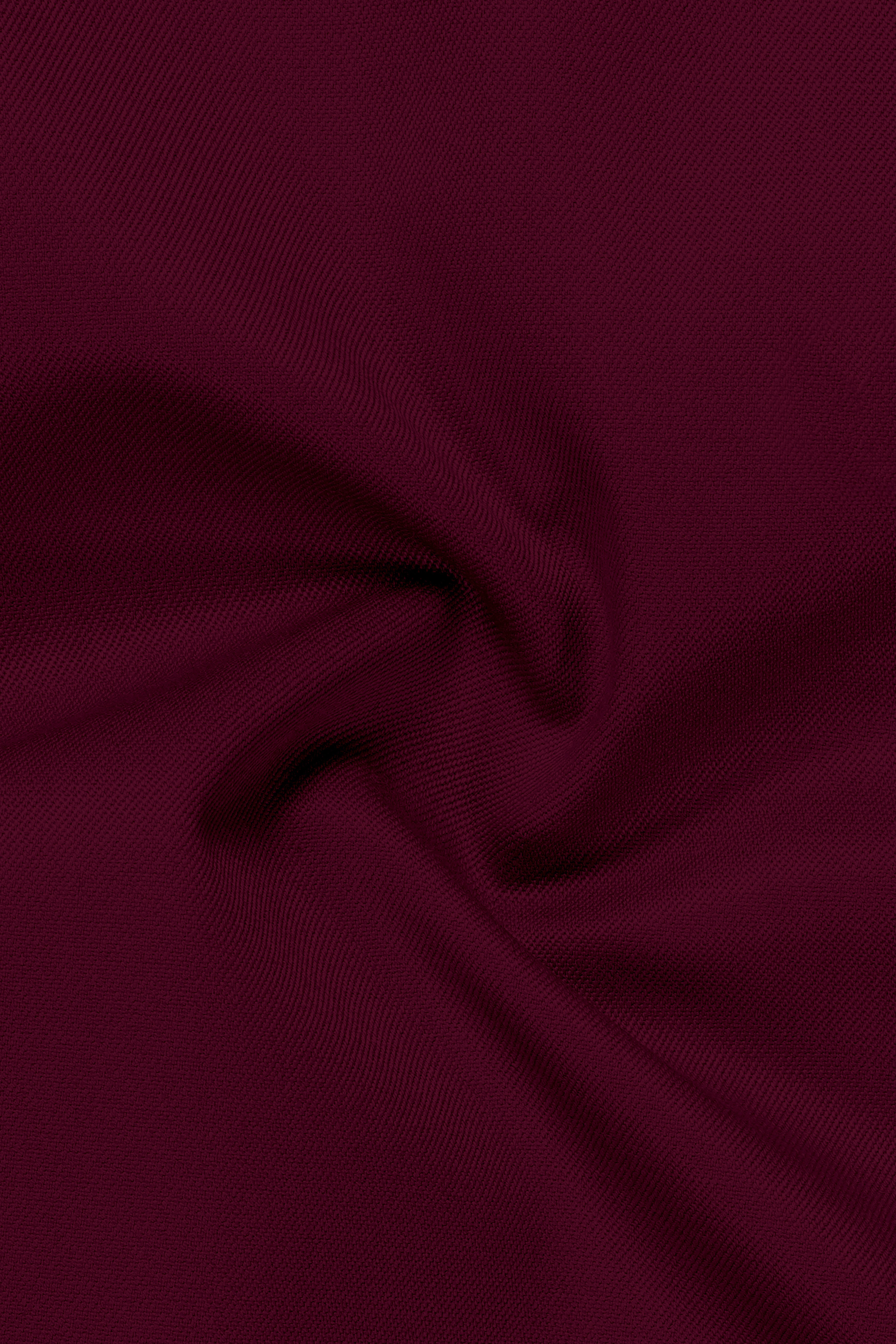 Regal Maroon-Tamarind Solid Wool Rich Slight Stretch Nehru Jacket