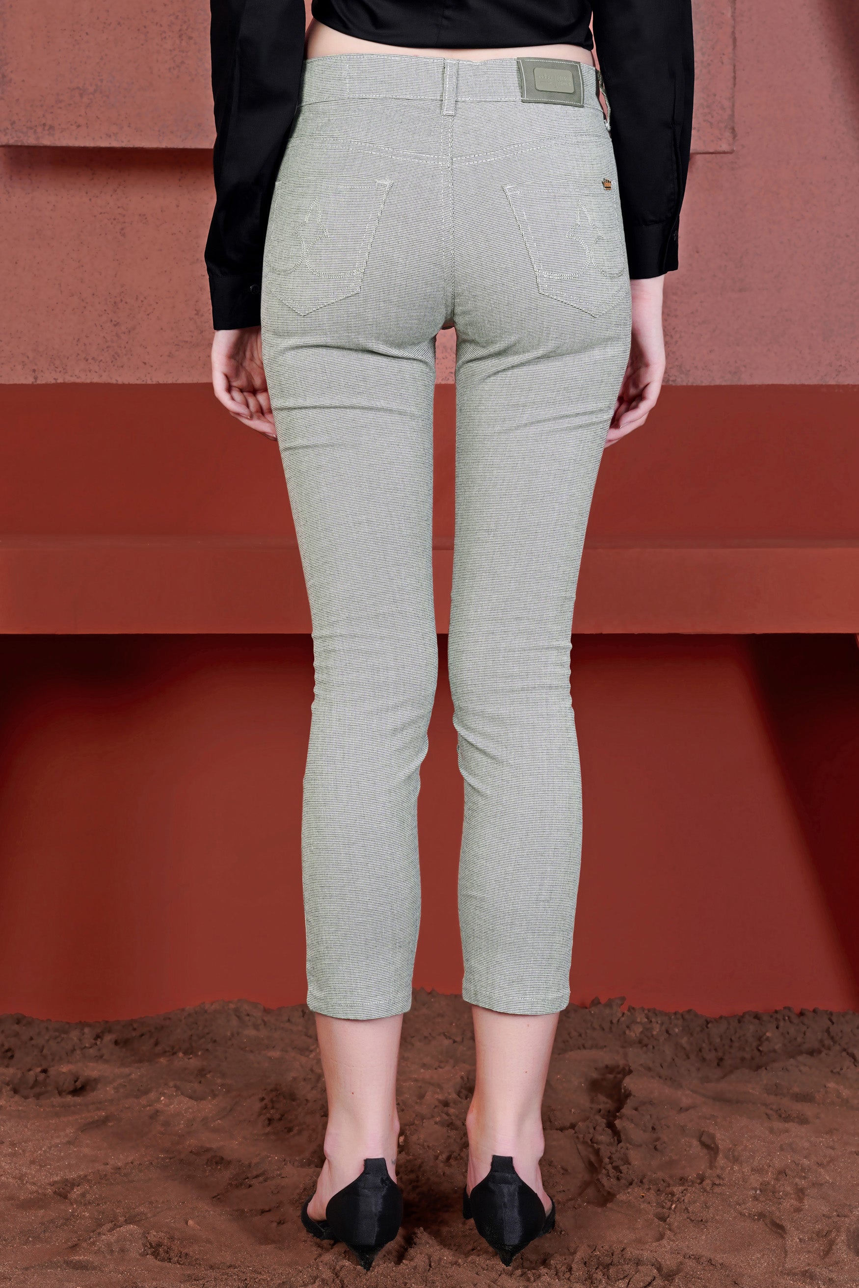 Women's Skinny Fit Aluminium Gray Rinse Wash Ankle Length Denim