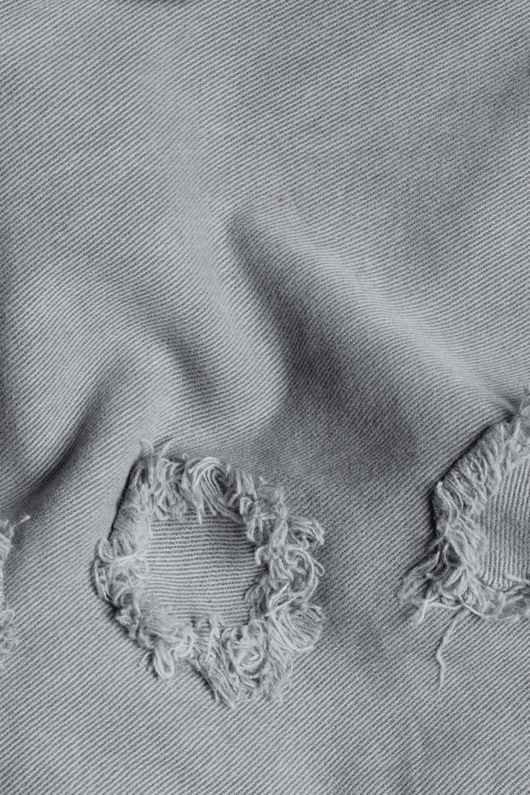 Women's Skinny Fit Mountain Mist Gray Rinse Wash Mildly Distressed Denim