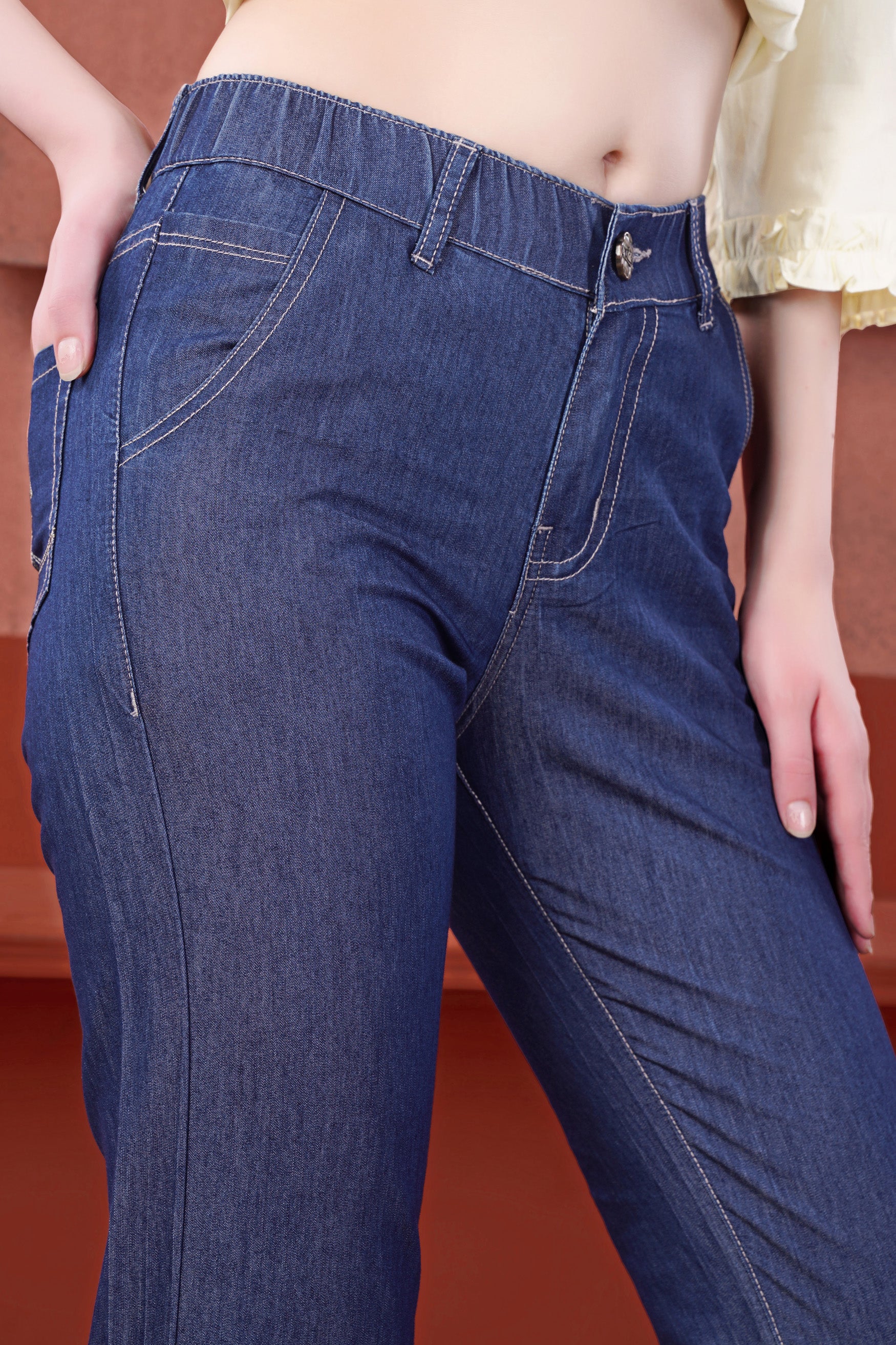 Women's Rhino Blue Rinse Wash Light Weight Denim