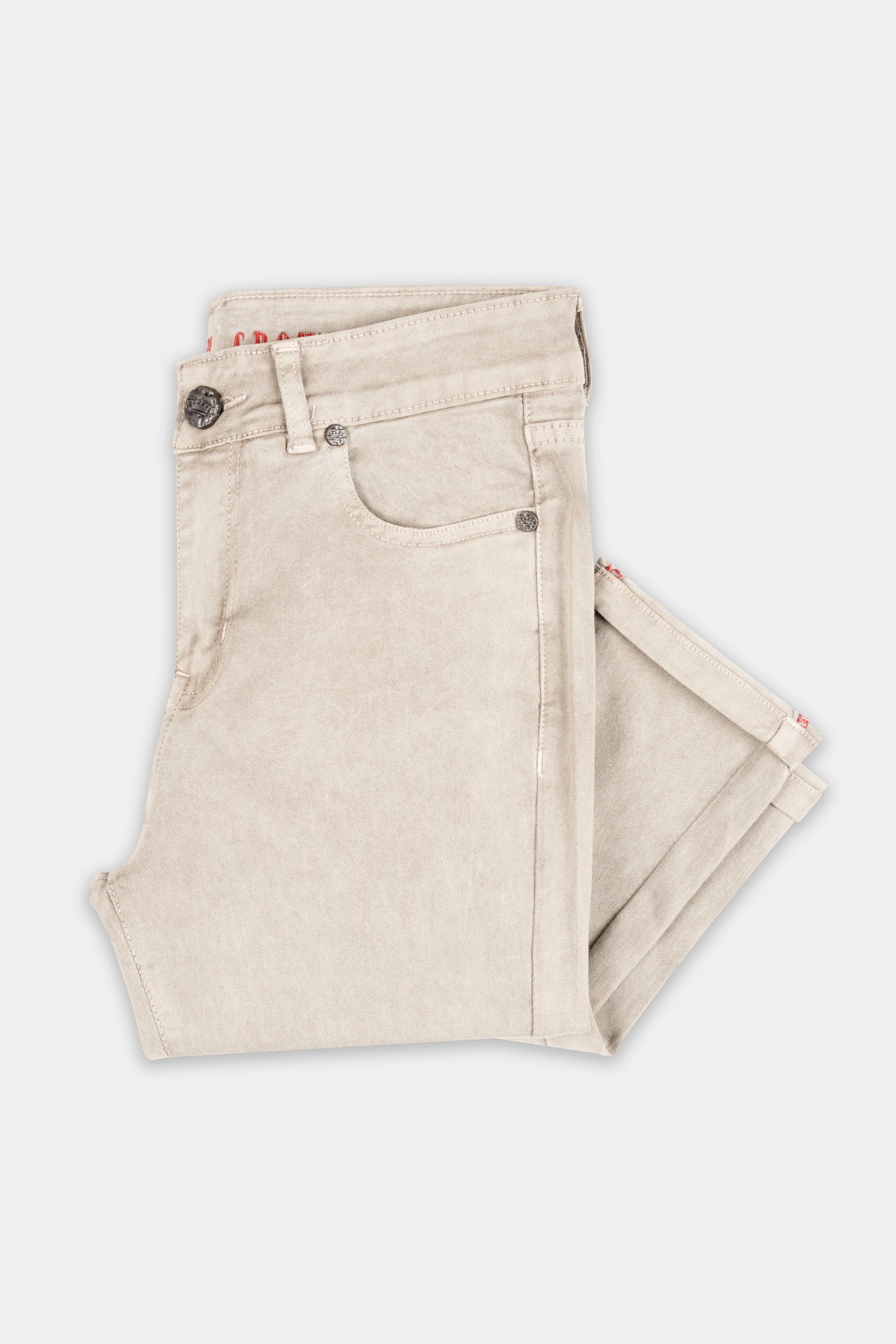 Women’s Skinny Fit Akaroa Beige Rinse Wash Stretchable Denim