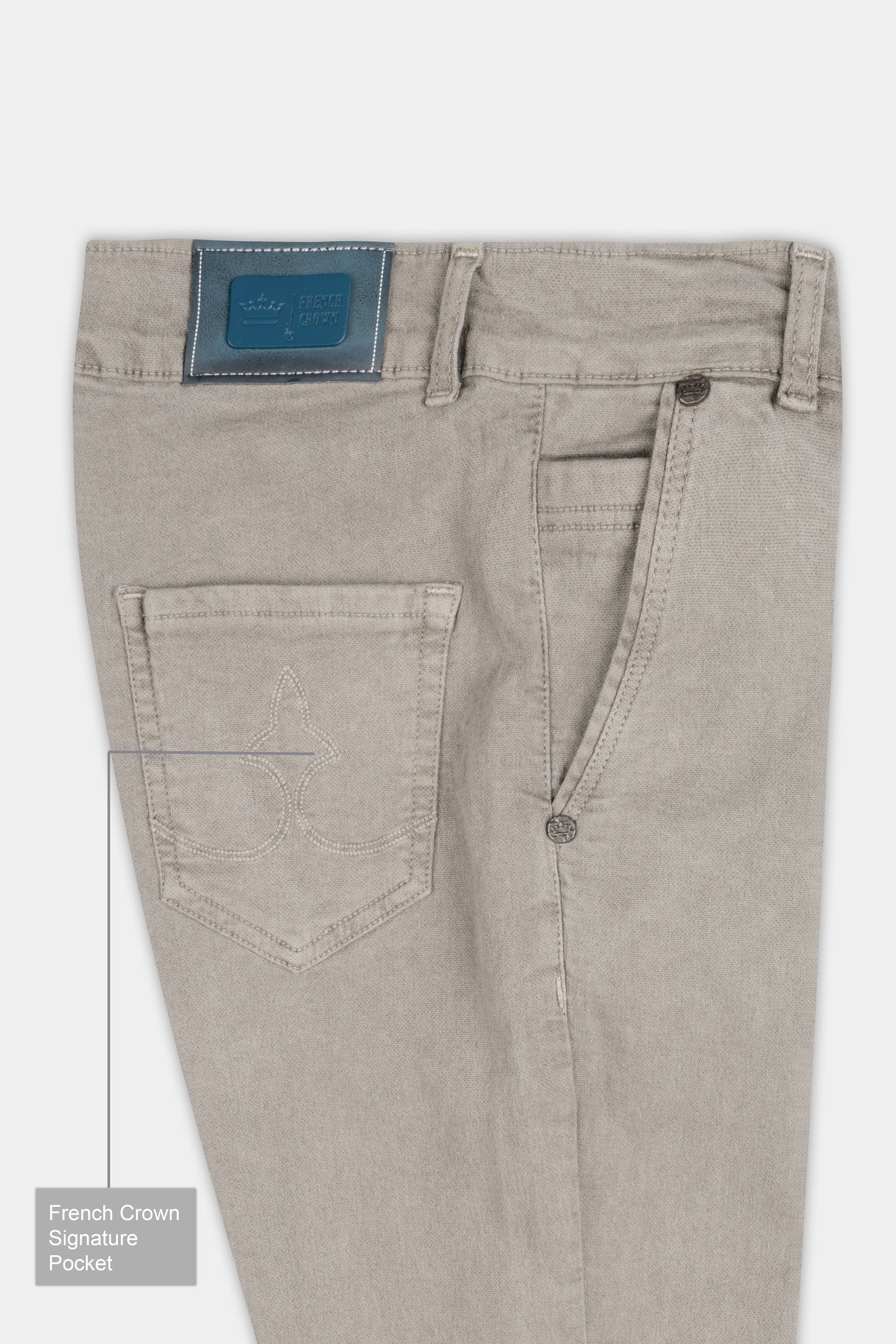 Women’s Skinny Fit Bronco Brown Stone Wash Stretchable Denim