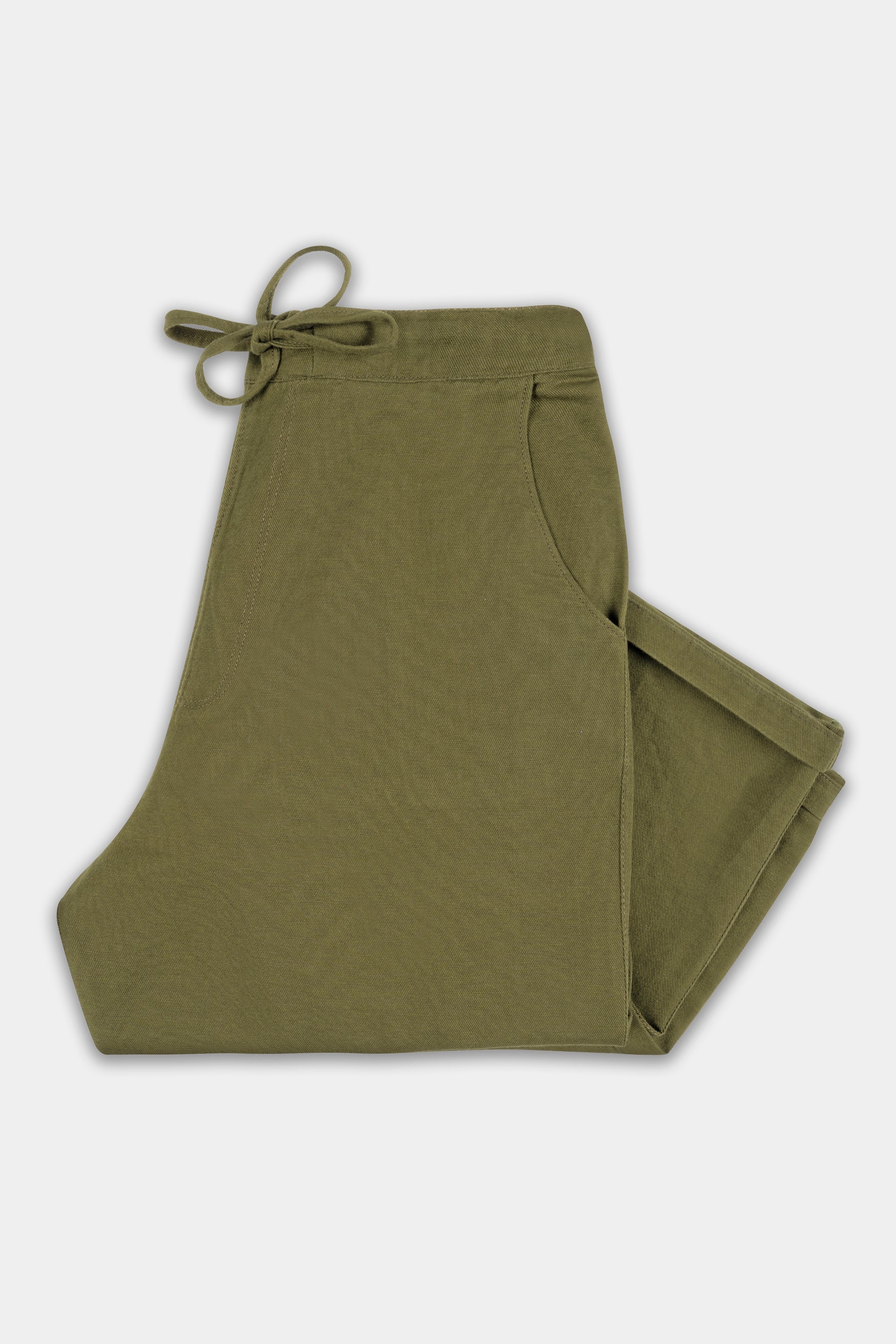 Hemlock Green Ankle Length Premium Cotton Palazzo