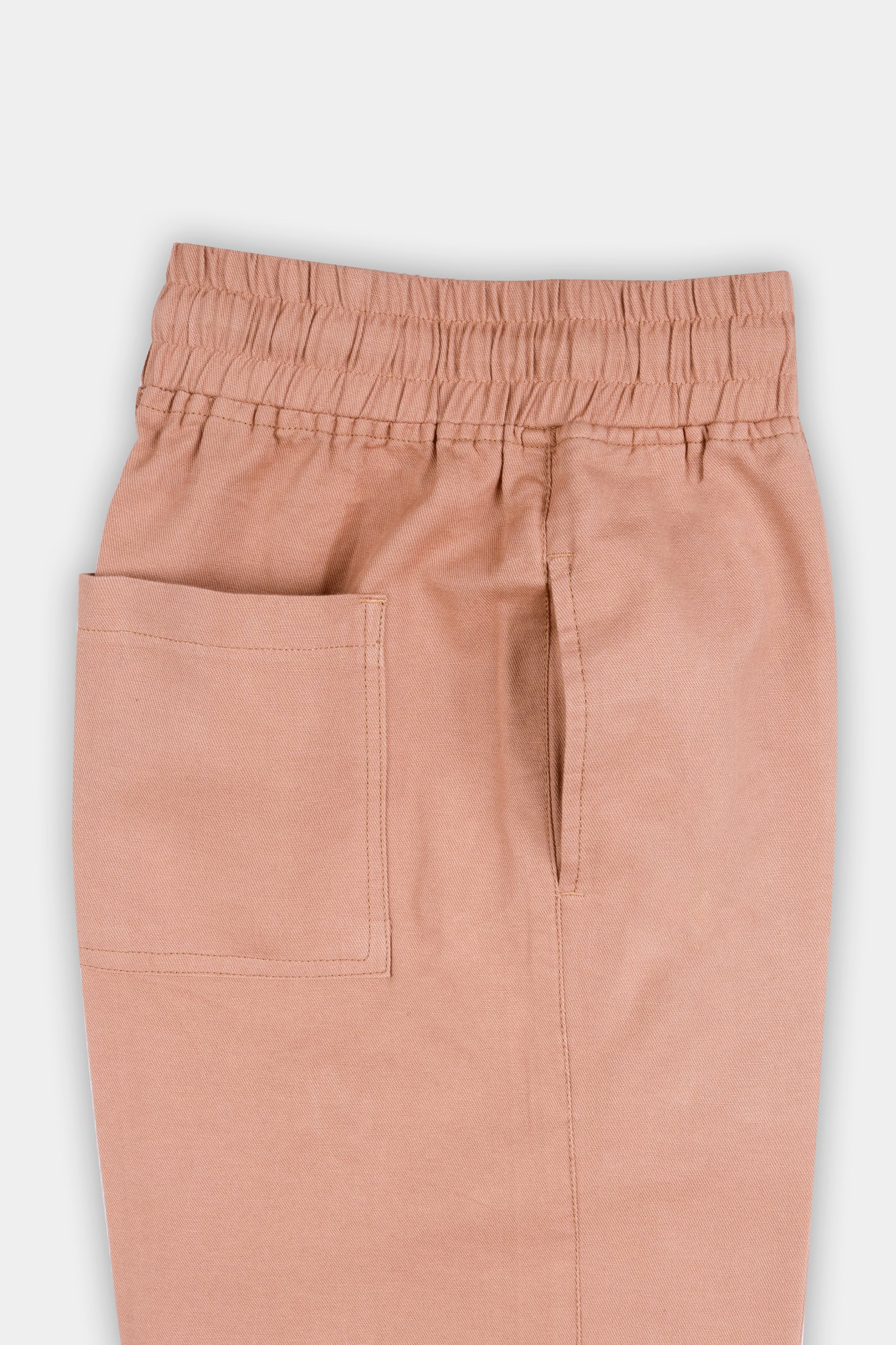 Petite Peach Premium Cotton Palazzo