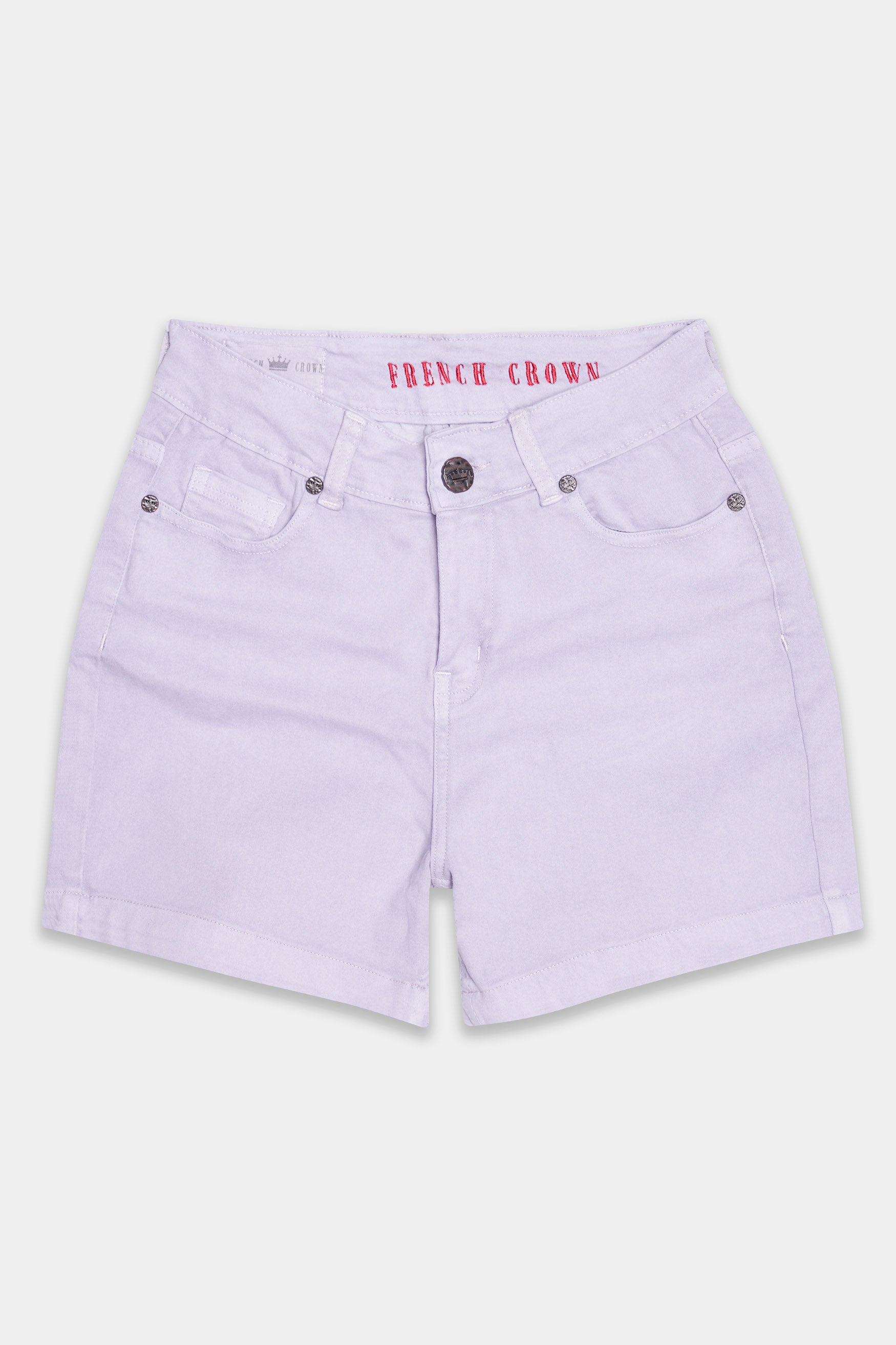 Lavender Purple Women Denim Shorts