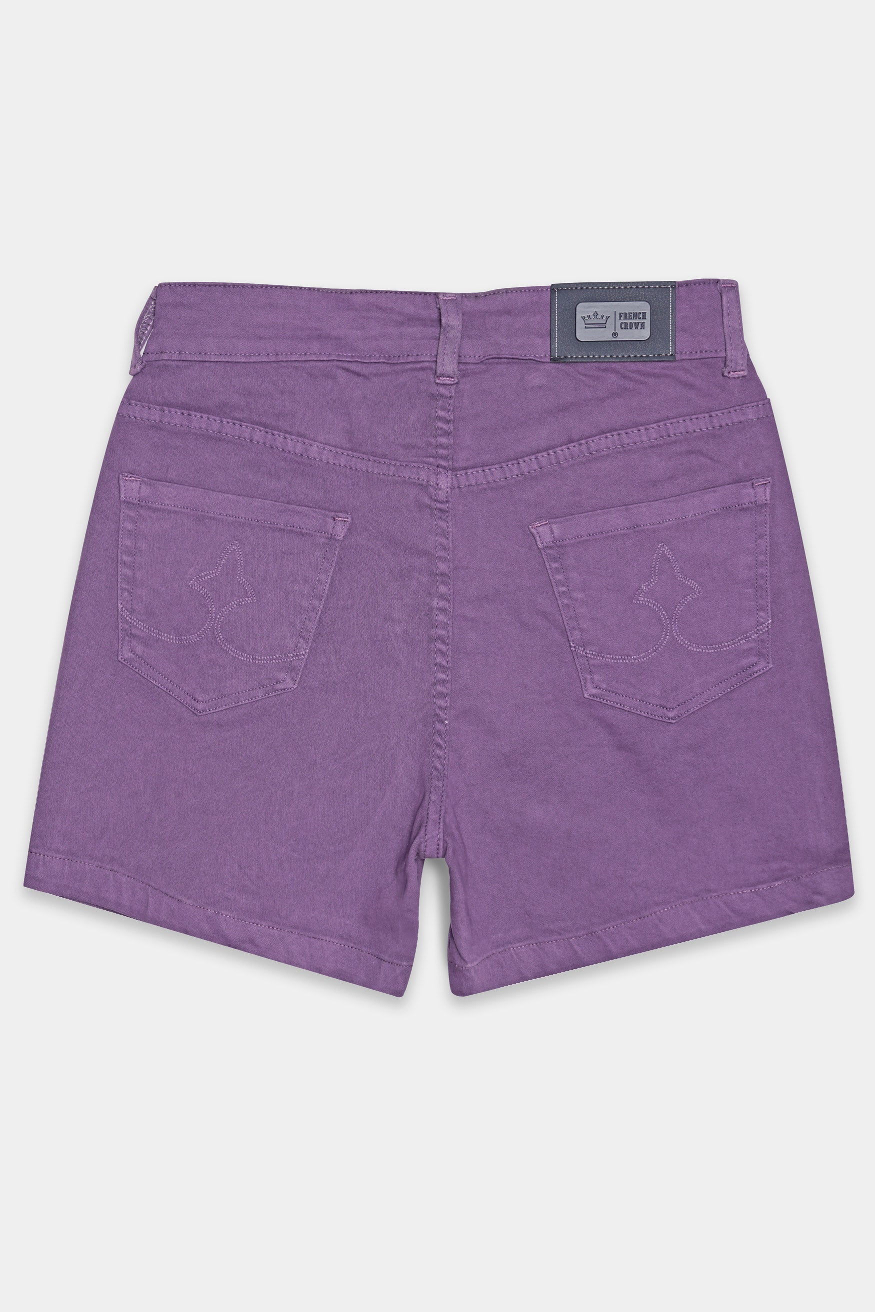 Oyster Purple Women Denim Shorts