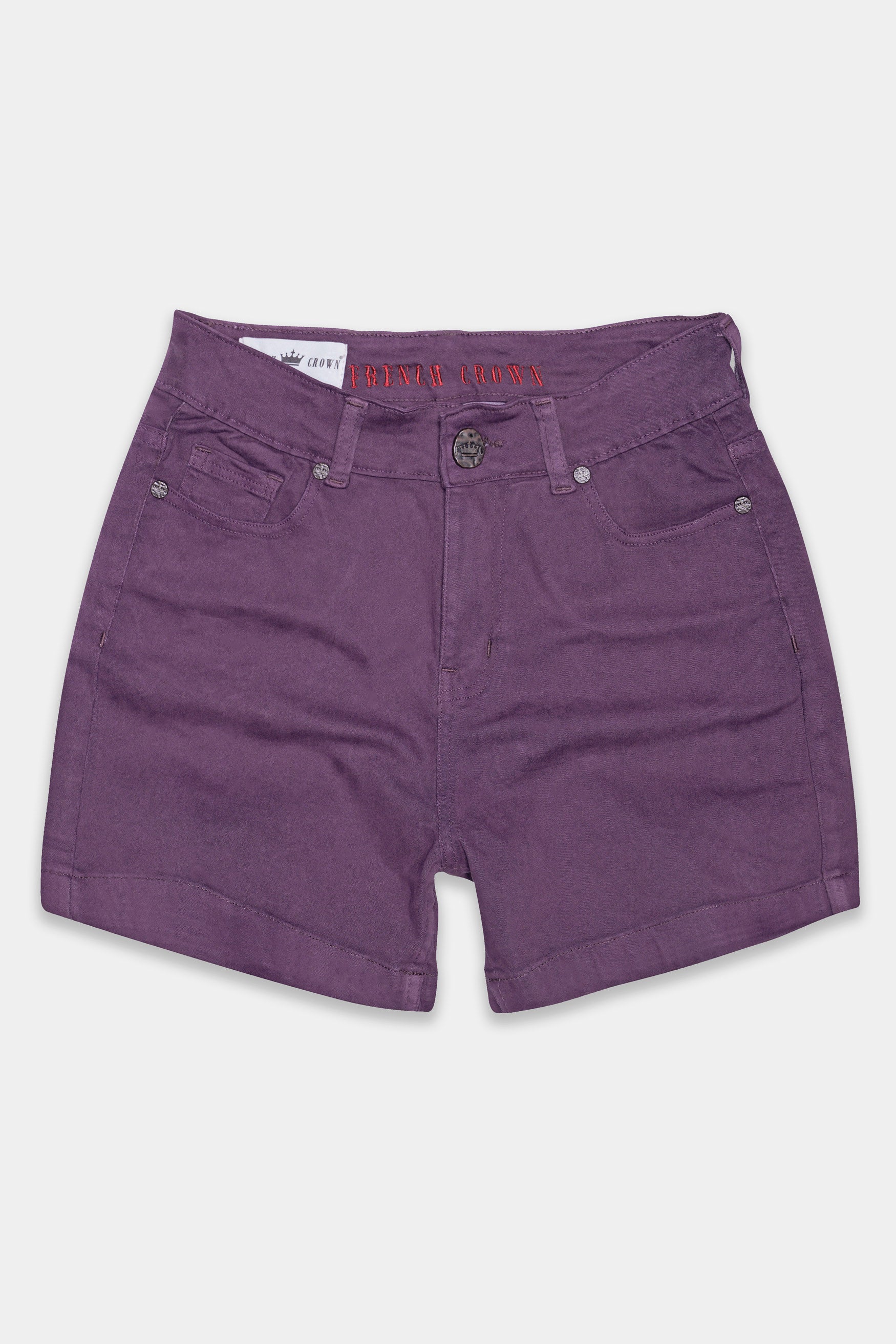 Byzantium Purple Women Denim Shorts