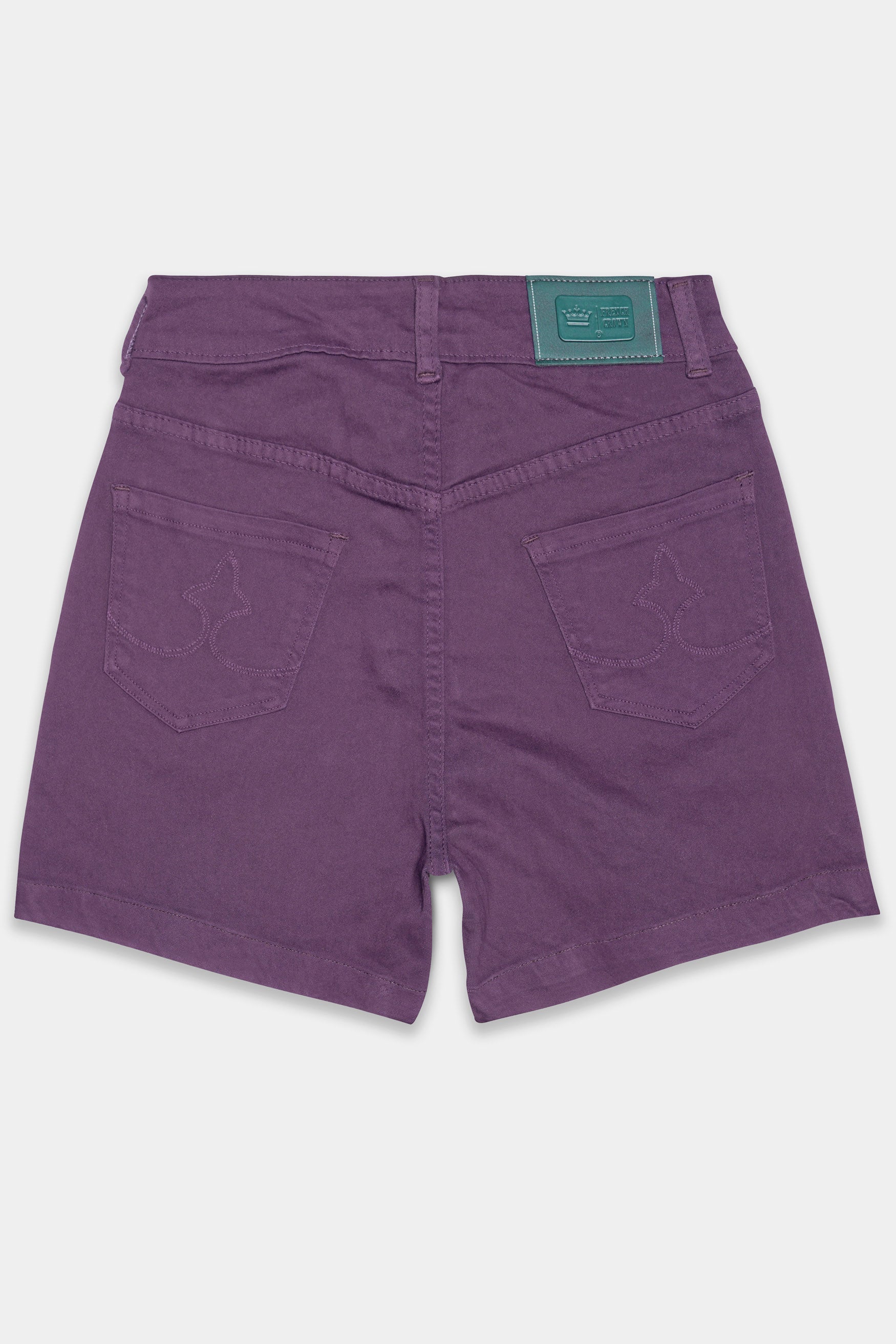 Byzantium Purple Women Denim Shorts