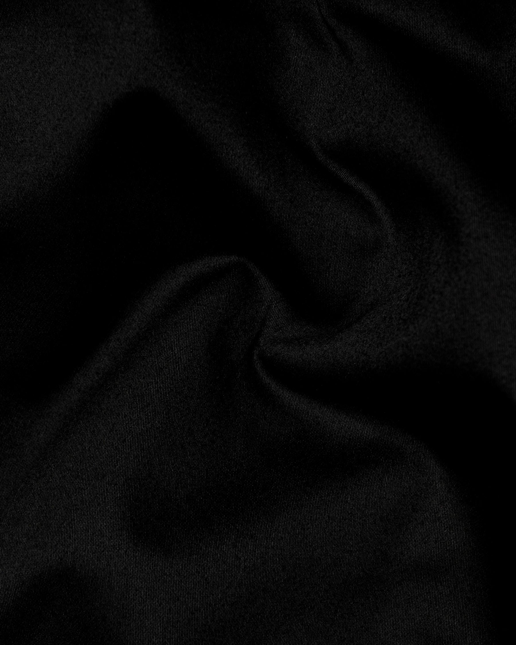 Jade Black with White Borders Premium Cotton Women's Pant