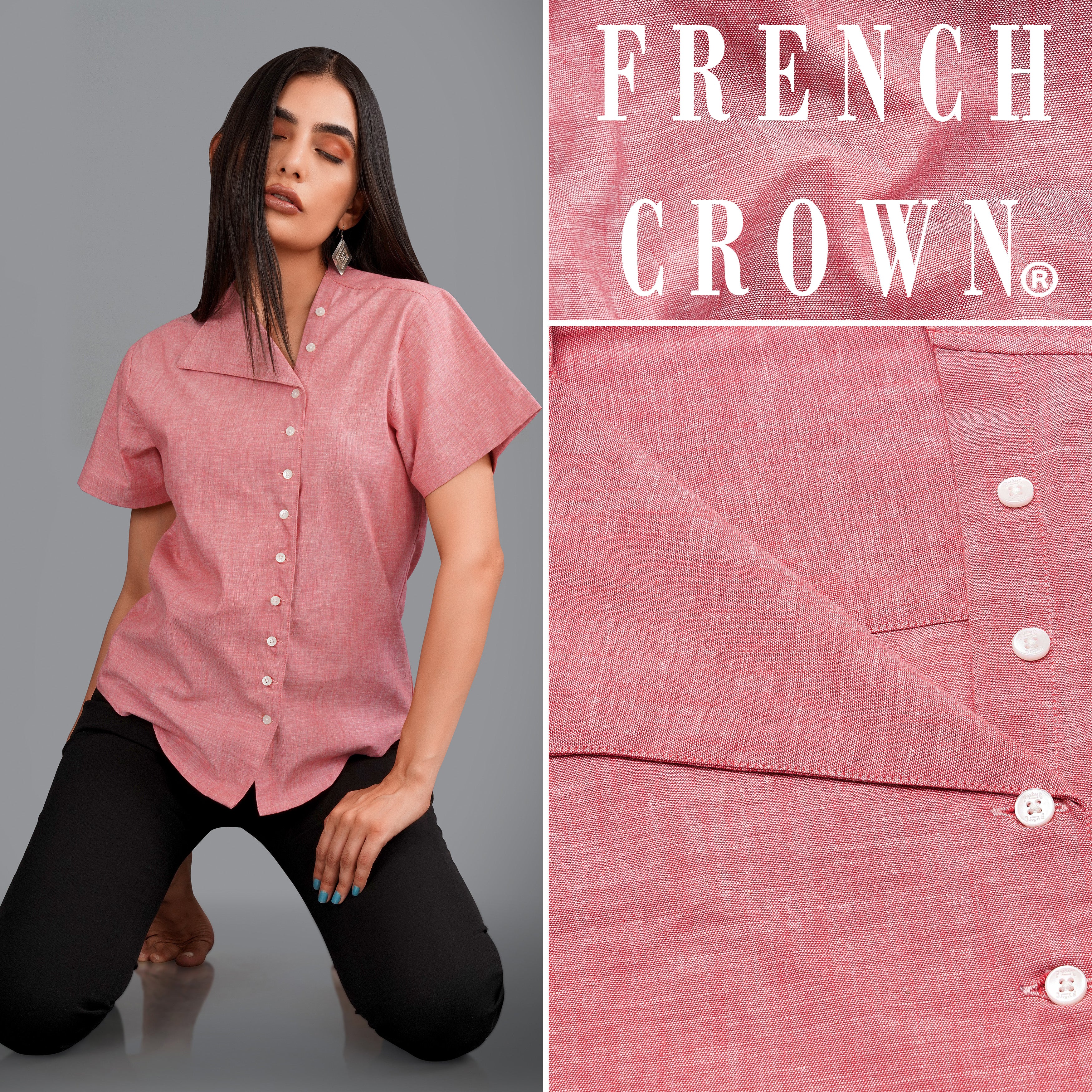 FRACOMINA 売れ筋商品|||フラコミーナ シャツ トップス レディース Shirts Pink Fracomina women's shirts online shop