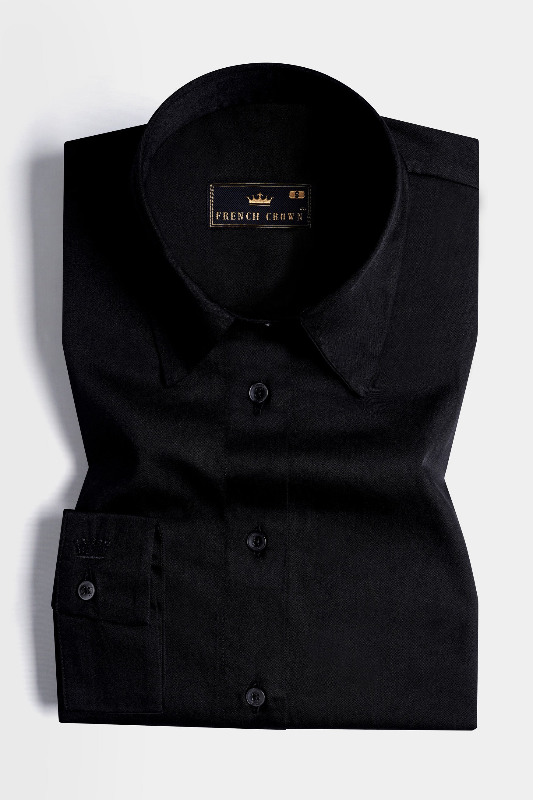 Jade Black Premium Cotton Shirt