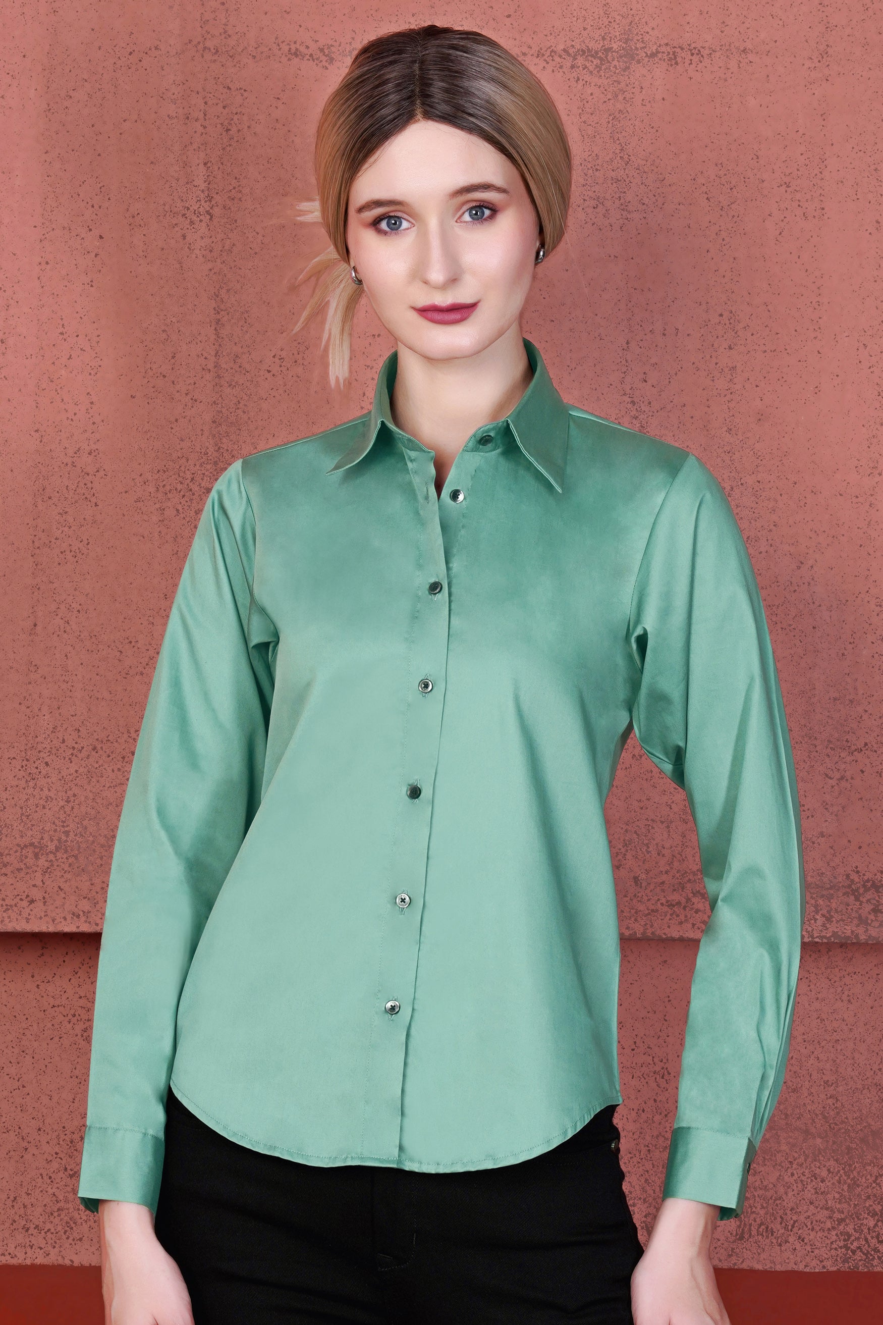Neptune Green Premium Cotton Shirt