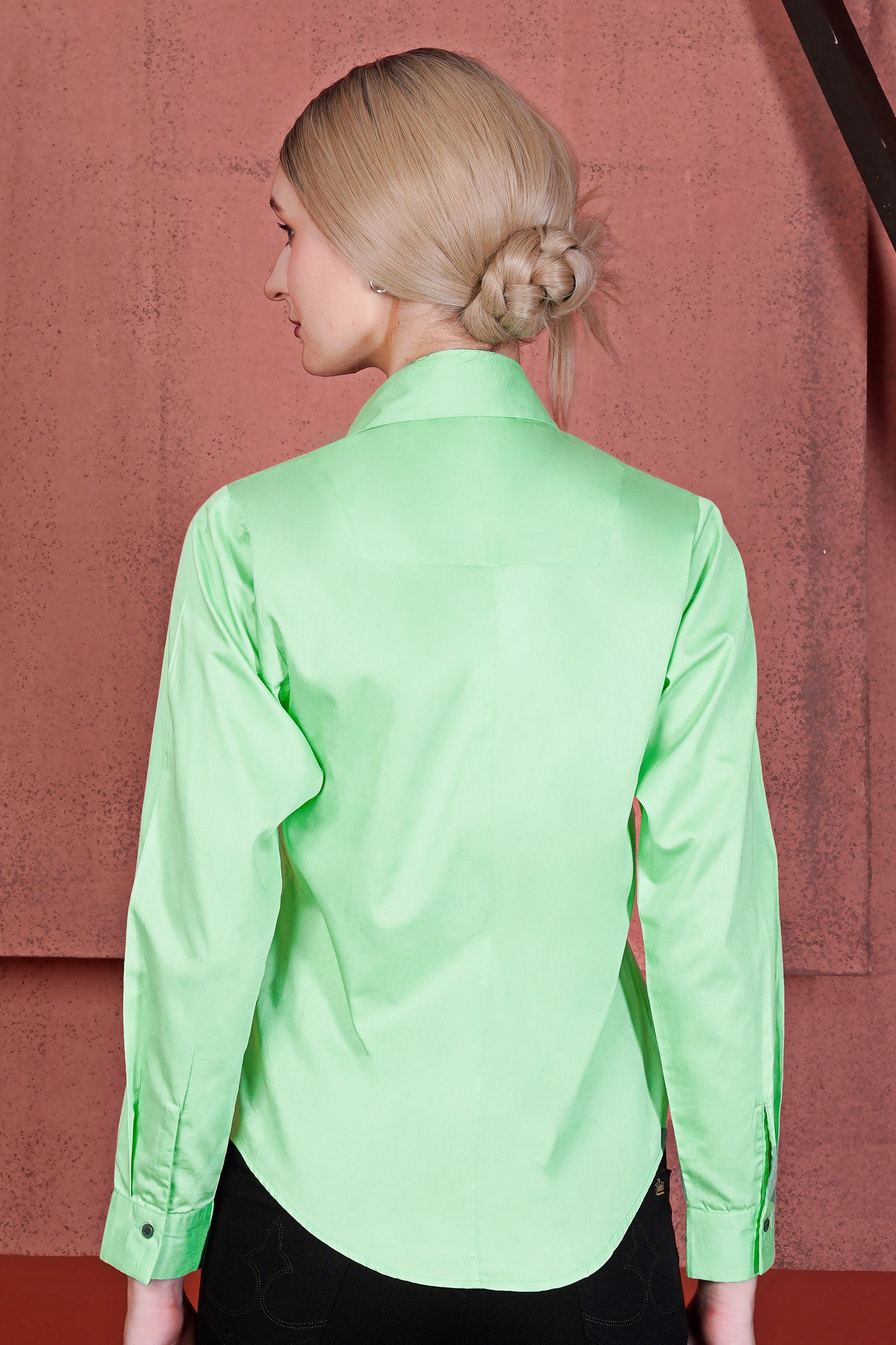 Pale Teal Green Premium Cotton Shirt