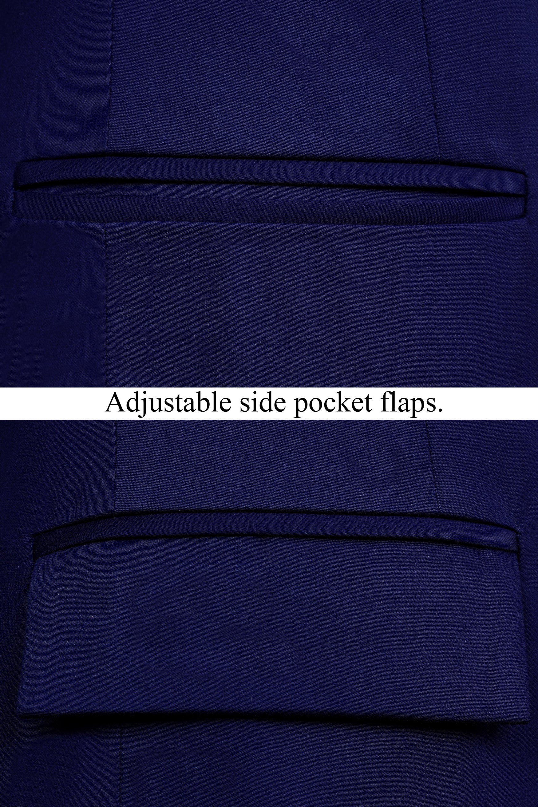 Space Blue Subtle Sheen Double Breasted Women's Suit