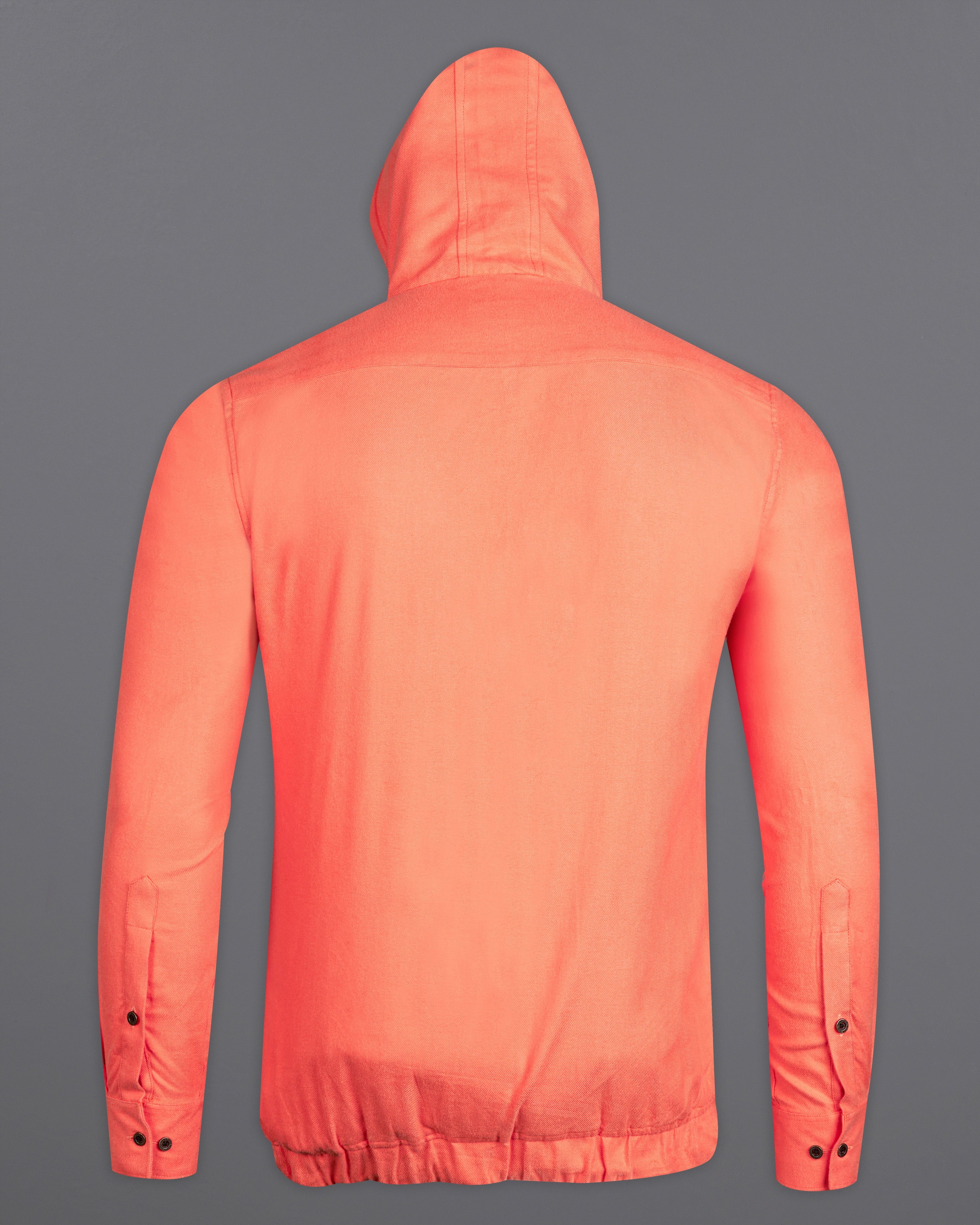 Bittersweet Peach Flannel Designer Hoodie Shirt 10007-CHD-MB-ZP-P166-38, 10007-CHD-MB-ZP-P166-39, 10007-CHD-MB-ZP-P166-40, 10007-CHD-MB-ZP-P166-42, 10007-CHD-MB-ZP-P166-44, 10007-CHD-MB-ZP-P166-46, 10007-CHD-MB-ZP-P166-48, 10007-CHD-MB-ZP-P166-50, 10007-CHD-MB-ZP-P166-52