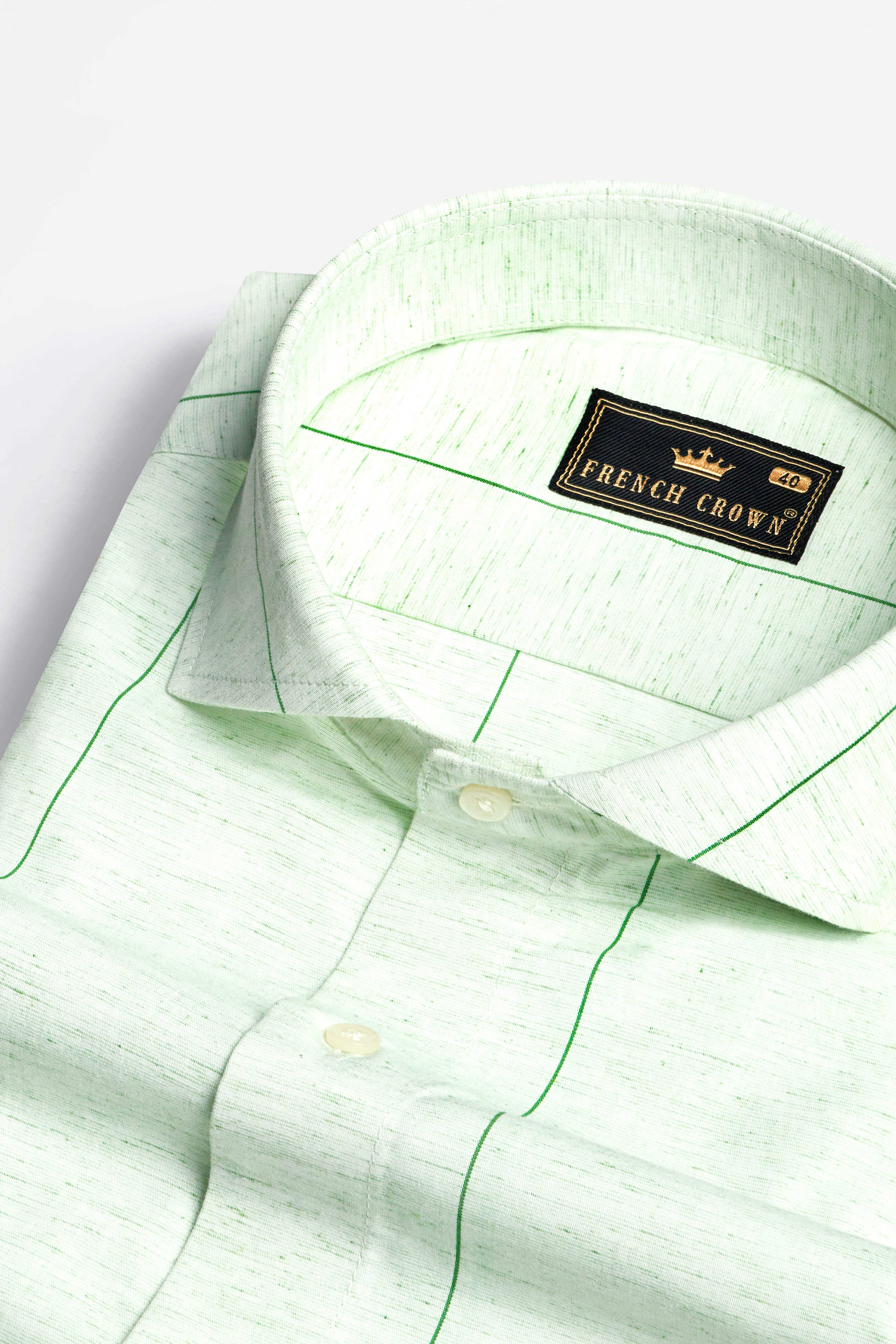 Periglacial Green Striped Chambray Shirt 10484-CA-38, 10484-CA-H-38, 10484-CA-39, 10484-CA-H-39, 10484-CA-40, 10484-CA-H-40, 10484-CA-42, 10484-CA-H-42, 10484-CA-44, 10484-CA-H-44, 10484-CA-46, 10484-CA-H-46, 10484-CA-48, 10484-CA-H-48, 10484-CA-50, 10484-CA-H-50, 10484-CA-52, 10484-CA-H-52
