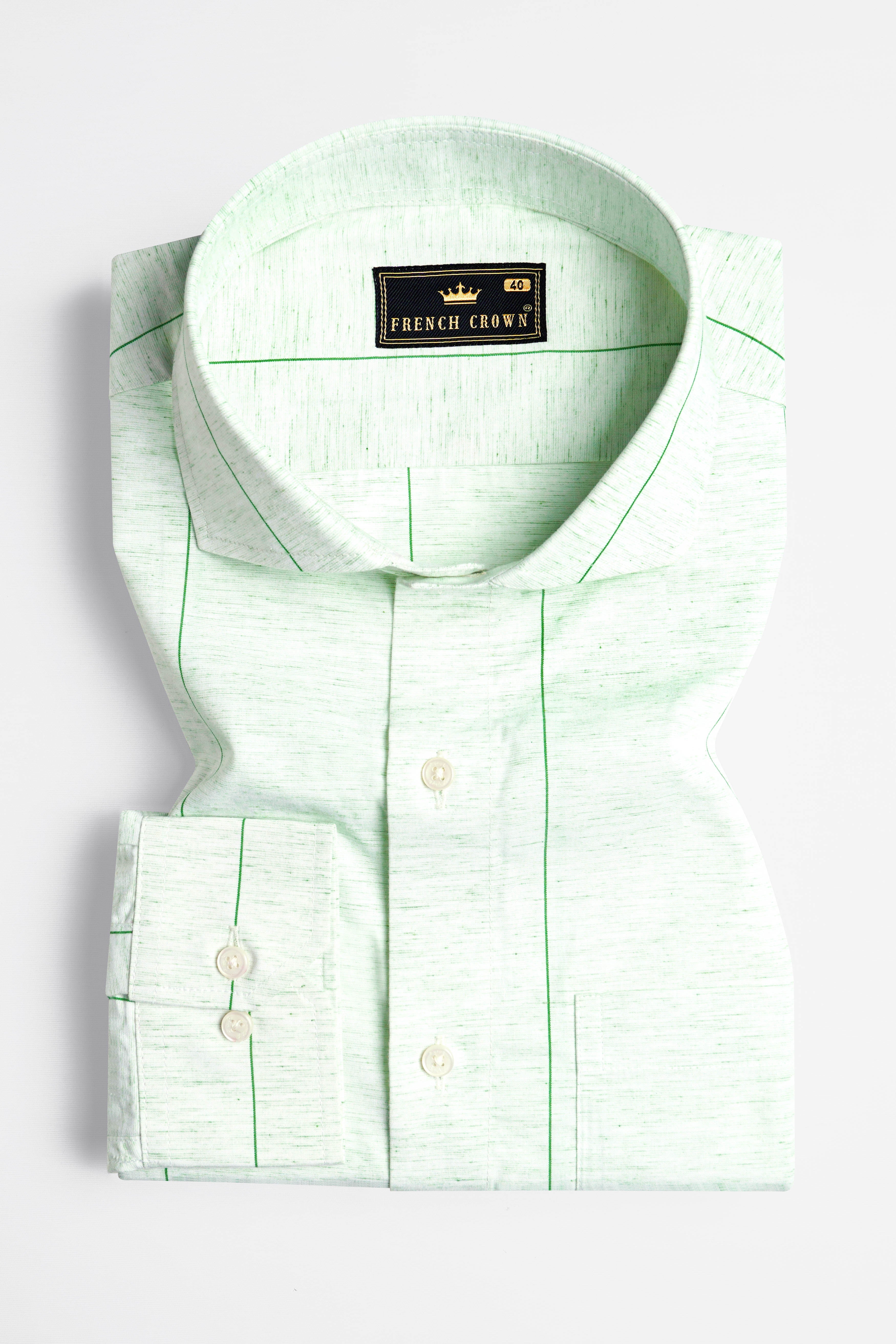 Periglacial Green Striped Chambray Shirt 10484-CA-38, 10484-CA-H-38, 10484-CA-39, 10484-CA-H-39, 10484-CA-40, 10484-CA-H-40, 10484-CA-42, 10484-CA-H-42, 10484-CA-44, 10484-CA-H-44, 10484-CA-46, 10484-CA-H-46, 10484-CA-48, 10484-CA-H-48, 10484-CA-50, 10484-CA-H-50, 10484-CA-52, 10484-CA-H-52