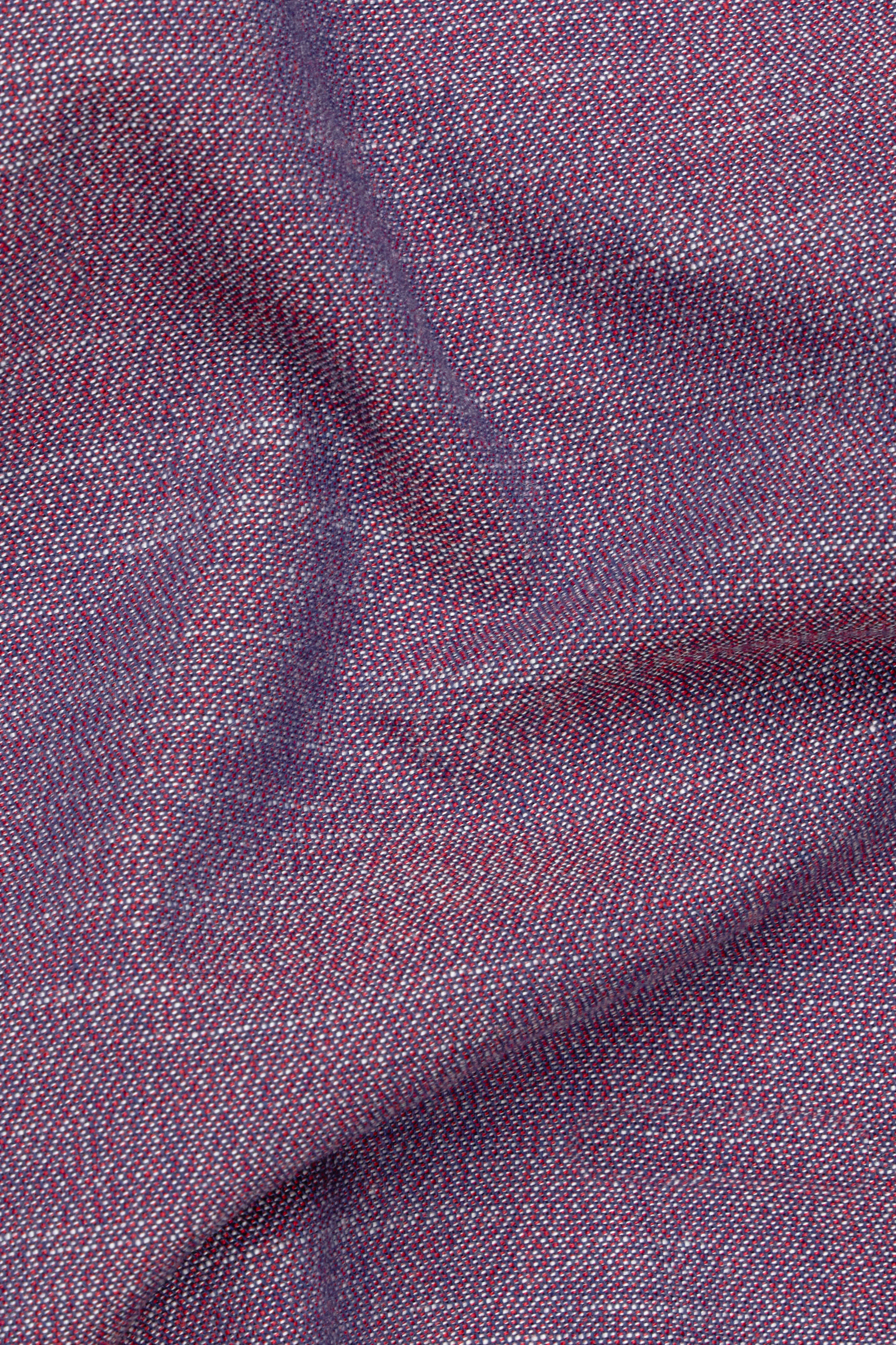 Byzantium Purple Chambray Button Down Shirt