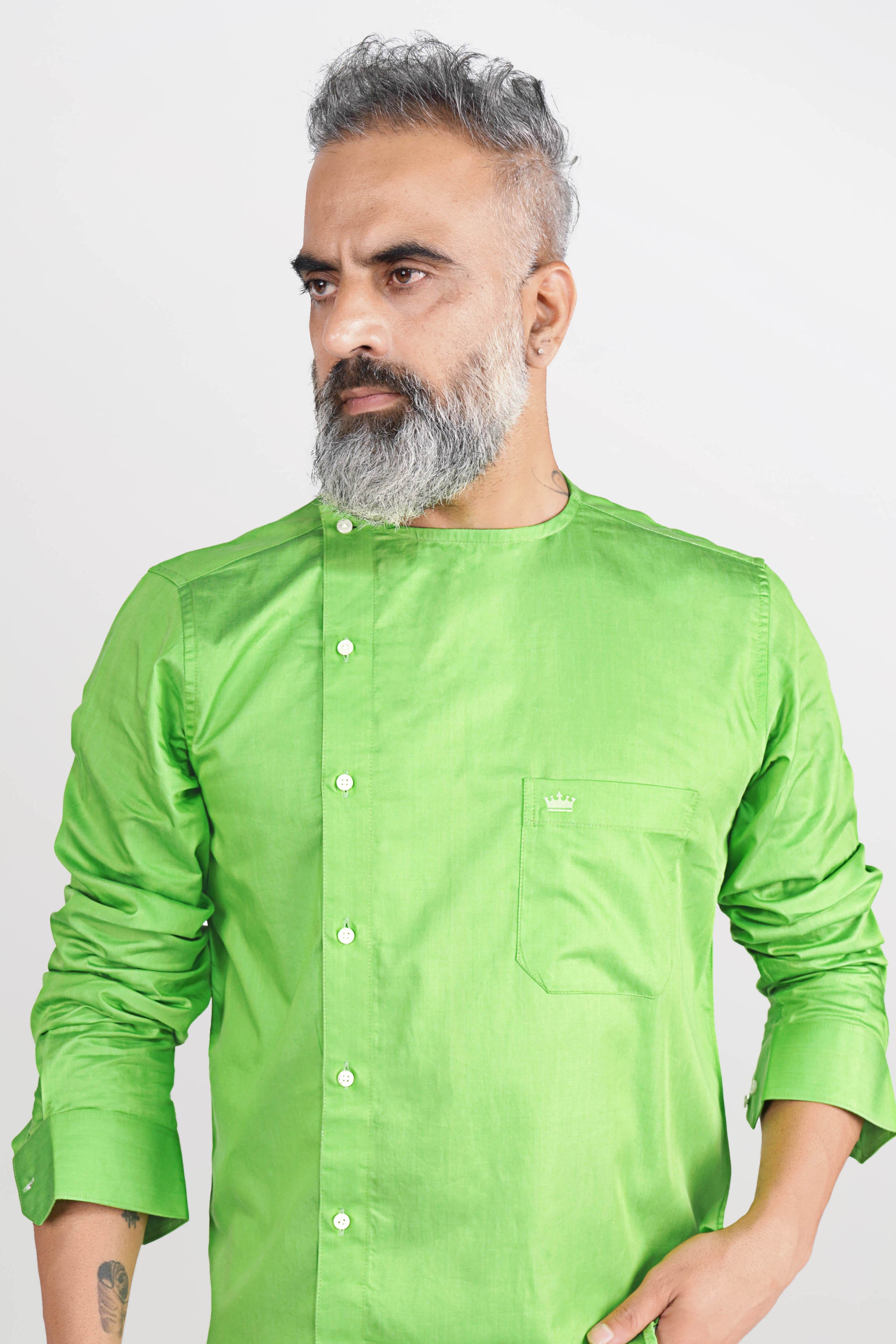 Conifer Green Super Soft Premium Cotton Designer Shirt