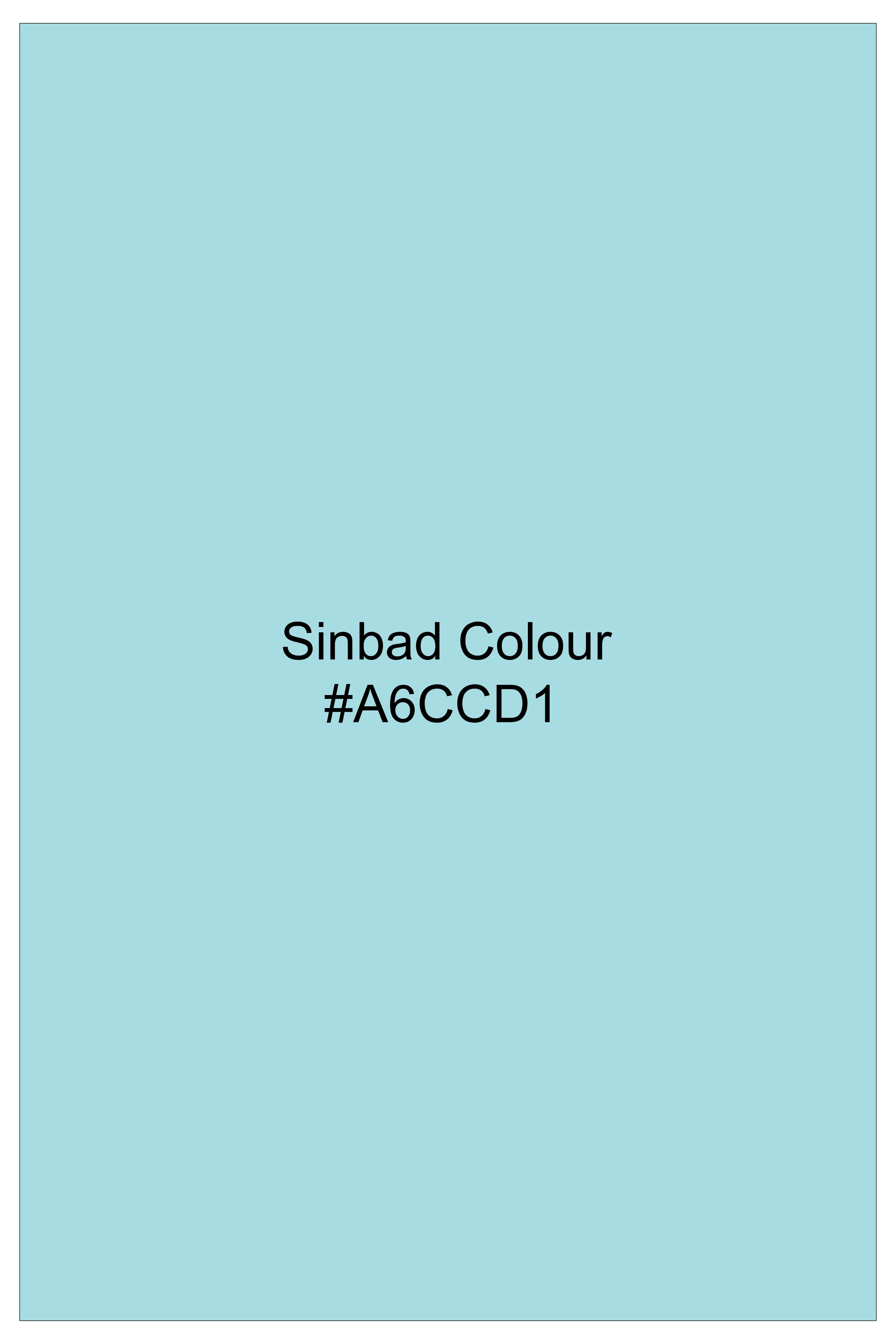 Sinbad Blue Printe Super Soft Premium Cotton Designer Shirt