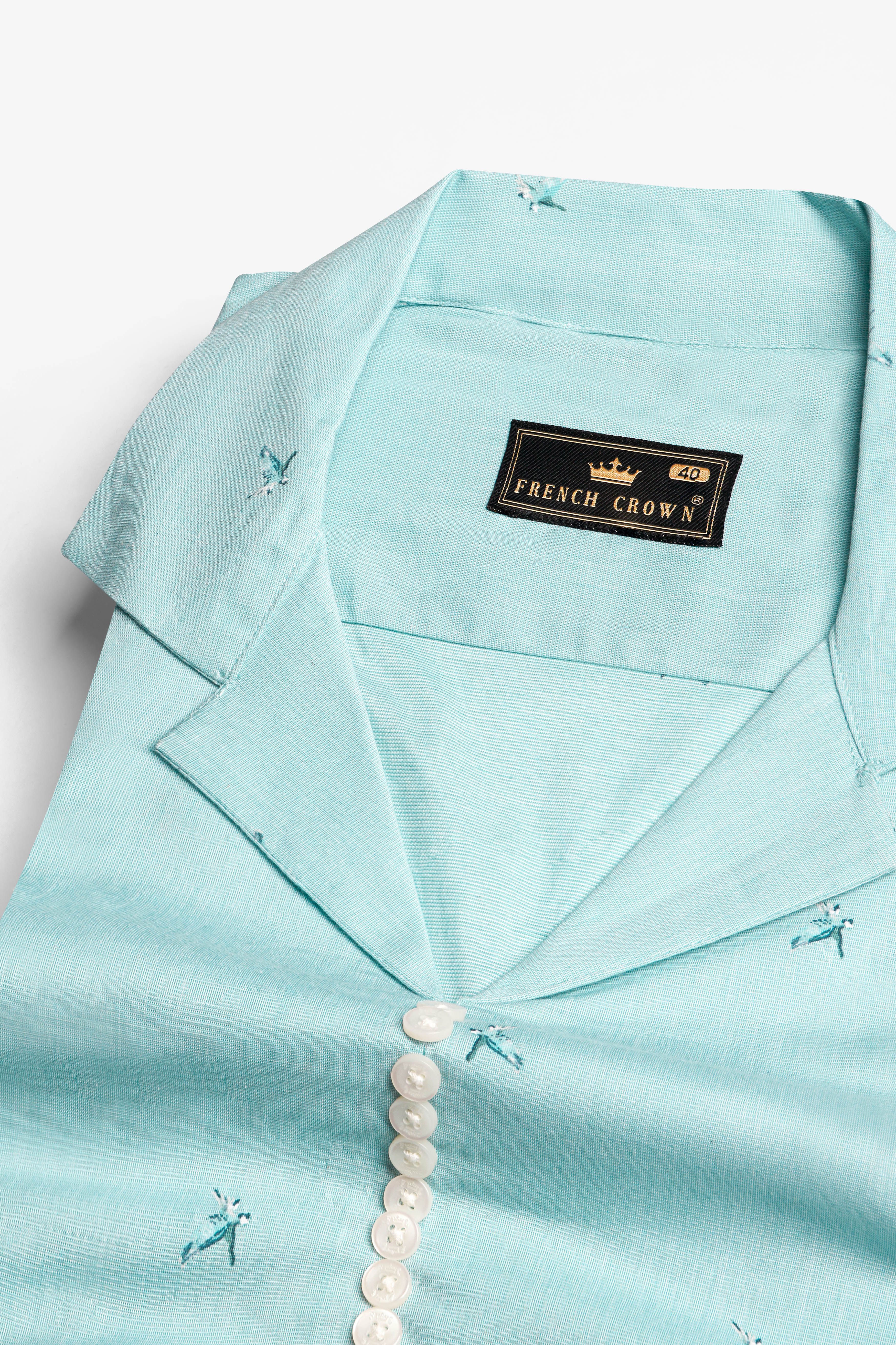 Sinbad Blue Printe Super Soft Premium Cotton Designer Shirt