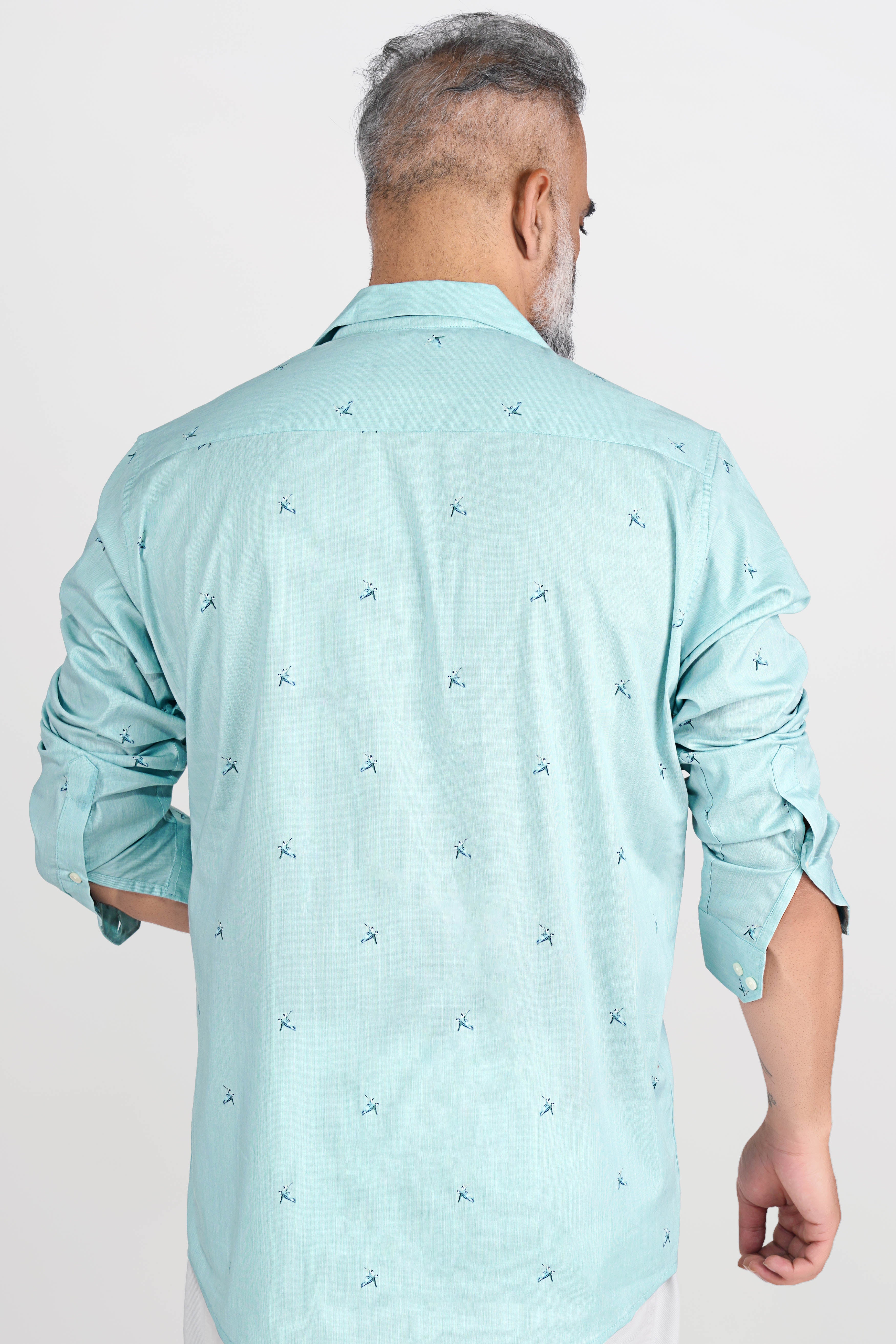 Sinbad Blue Printe Super Soft Premium Cotton Designer Shirt