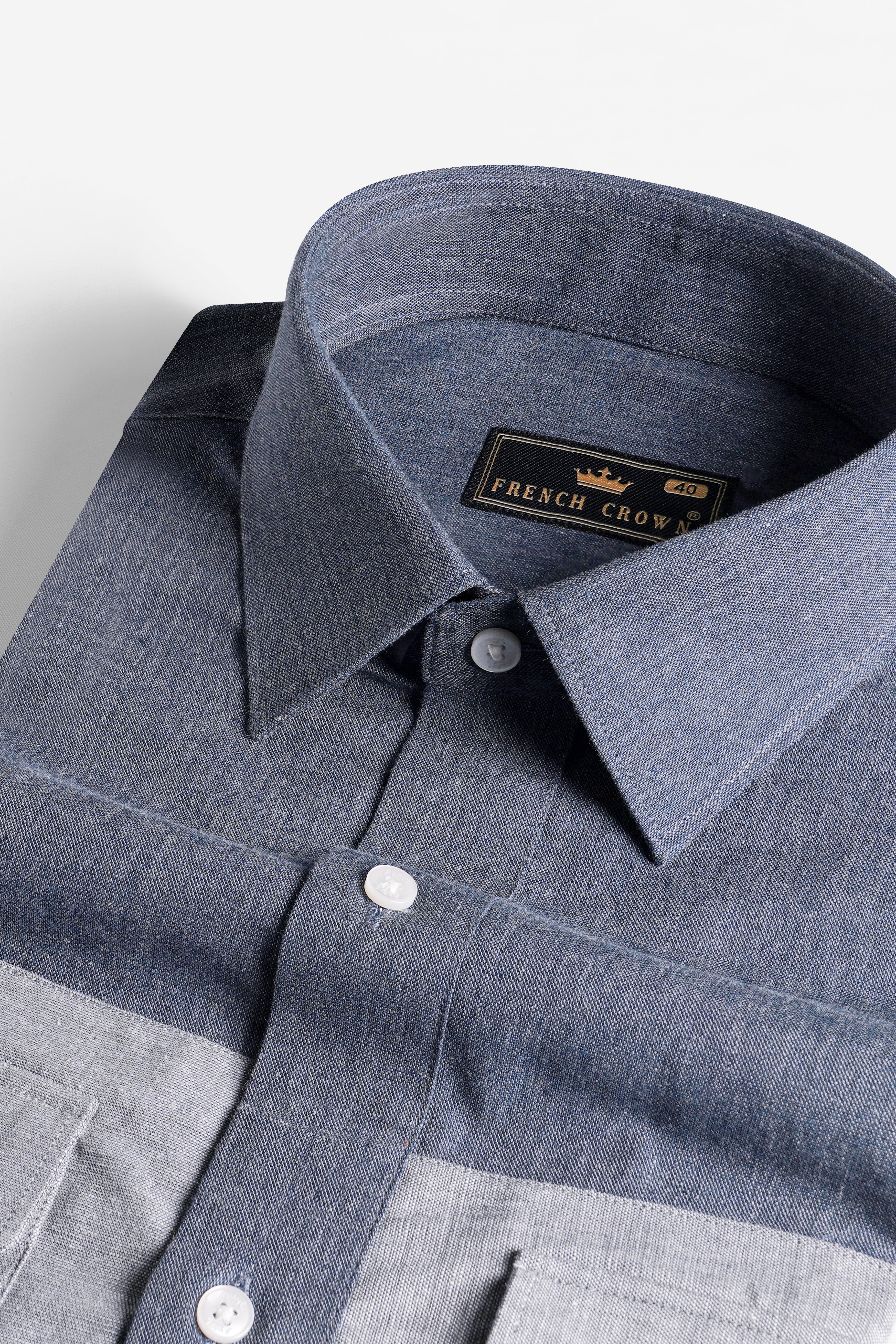 Vampire with Star Dust Gray Royal Oxford Designer Shirt