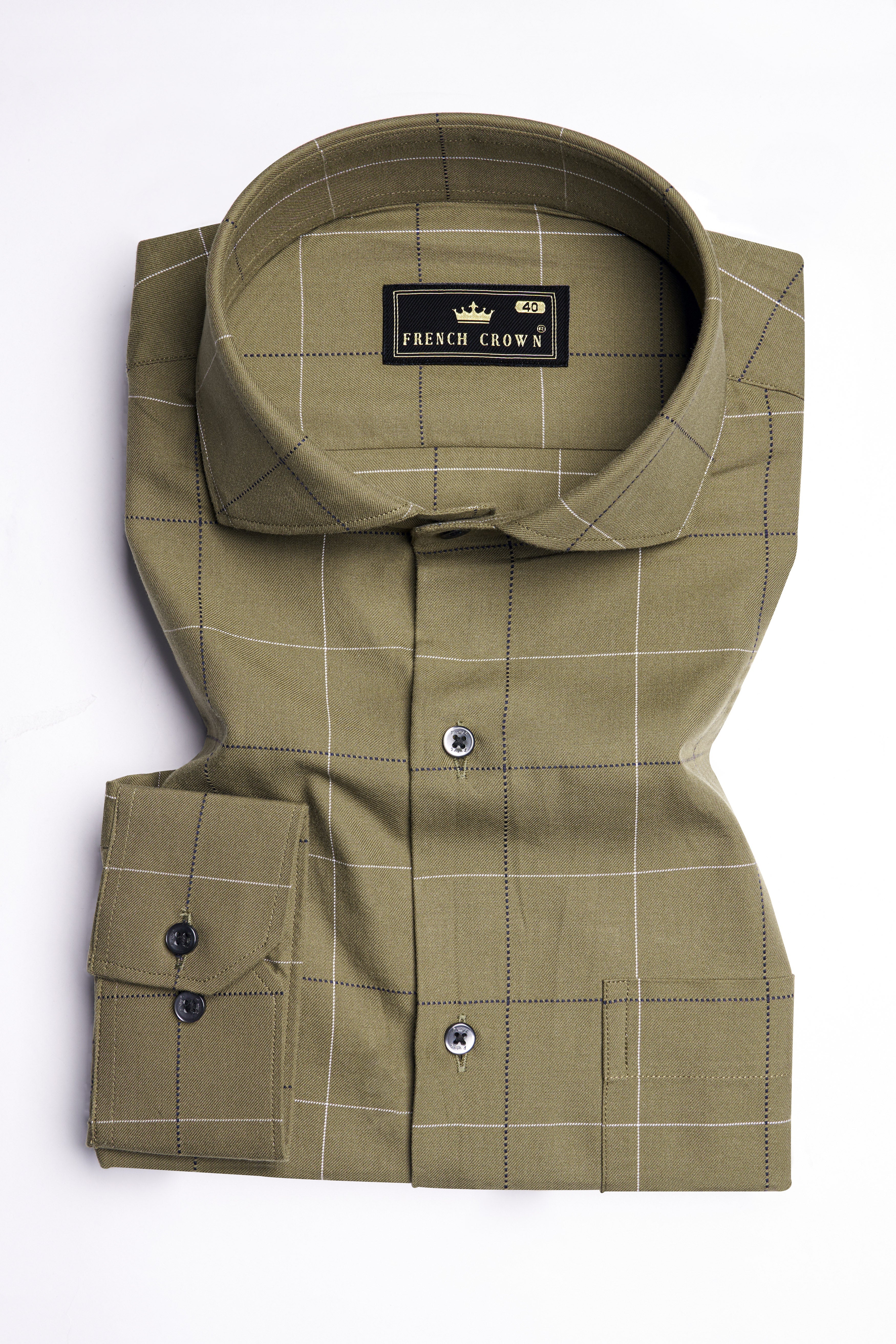 Crocodile Brown Checkered Dobby Textured Premium Giza Cotton Shirt 10572-CA-BLK-38, 10572-CA-BLK-H-38, 10572-CA-BLK-39, 10572-CA-BLK-H-39, 10572-CA-BLK-40, 10572-CA-BLK-H-40, 10572-CA-BLK-42, 10572-CA-BLK-H-42, 10572-CA-BLK-44, 10572-CA-BLK-H-44, 10572-CA-BLK-46, 10572-CA-BLK-H-46, 10572-CA-BLK-48, 10572-CA-BLK-H-48, 10572-CA-BLK-50, 10572-CA-BLK-H-50, 10572-CA-BLK-52, 10572-CA-BLK-H-52